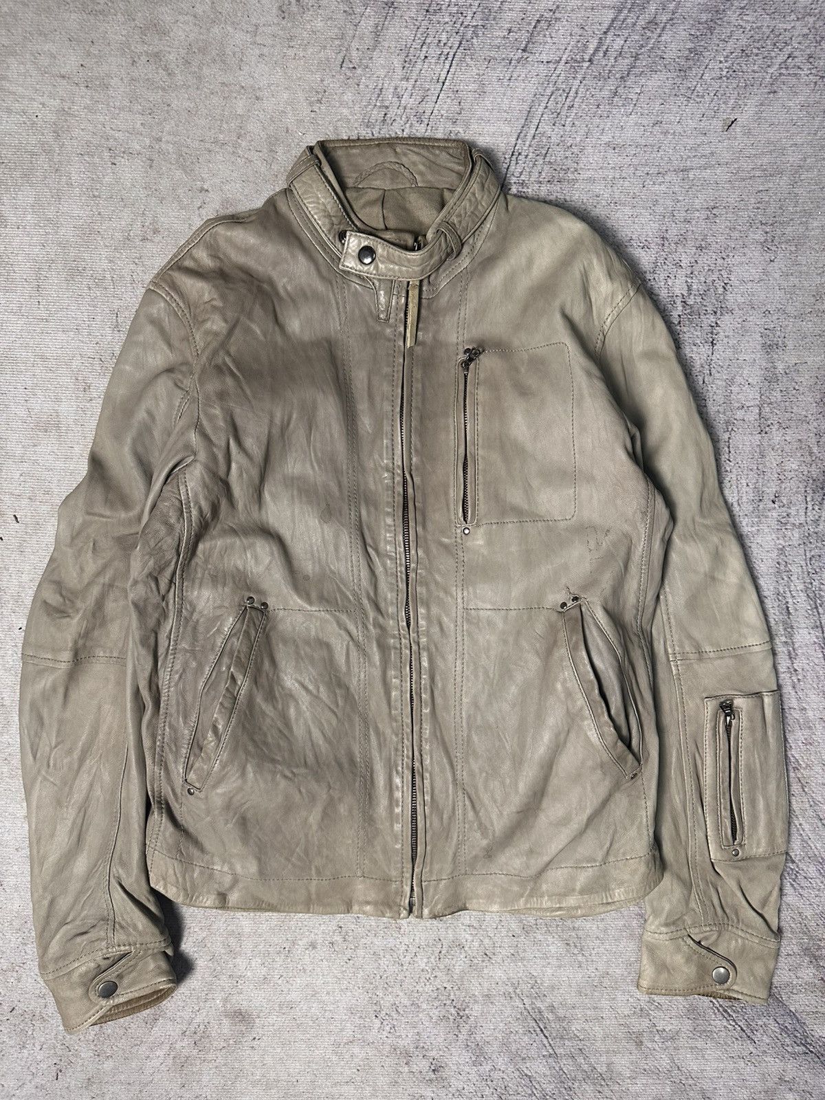 Unknown London Unknown London Leather Biker Jacket Size US M / EU 48-50 / 2 - 2 Thumbnail
