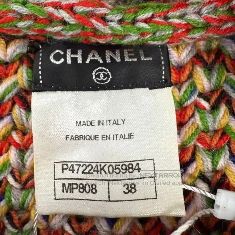 Chanel Chanel Multicolor Wool Pullover Sweater . Size M / US 6-8 / IT 42-44 - 3 Thumbnail