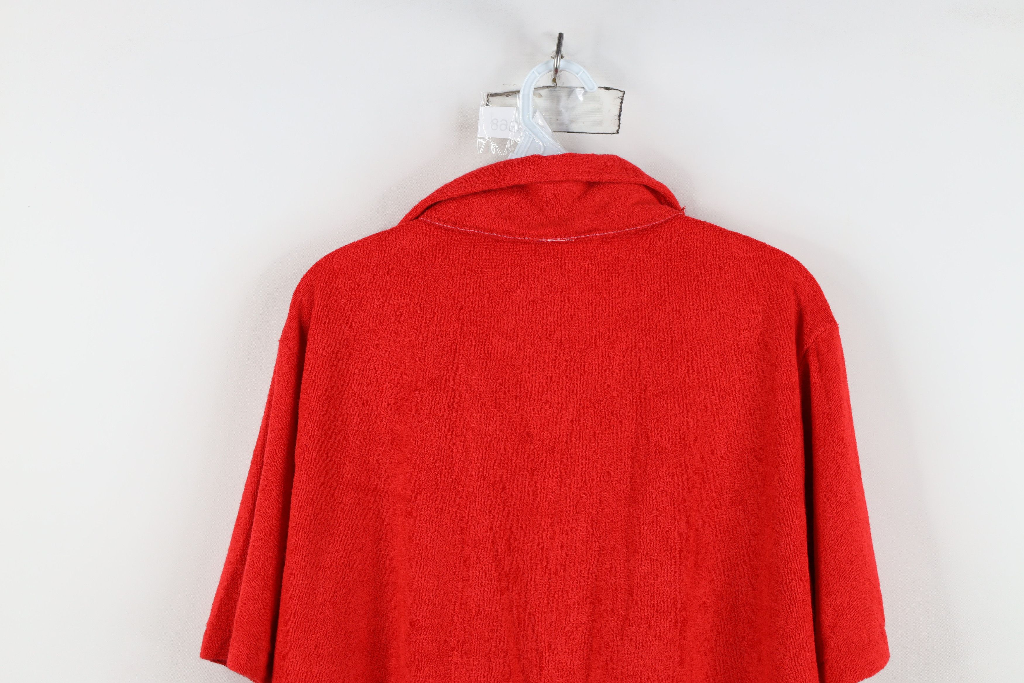 Vintage Vintage 70s Streetwear Cloth Collared Polo Shirt Red USA Size US L / EU 52-54 / 3 - 13 Thumbnail