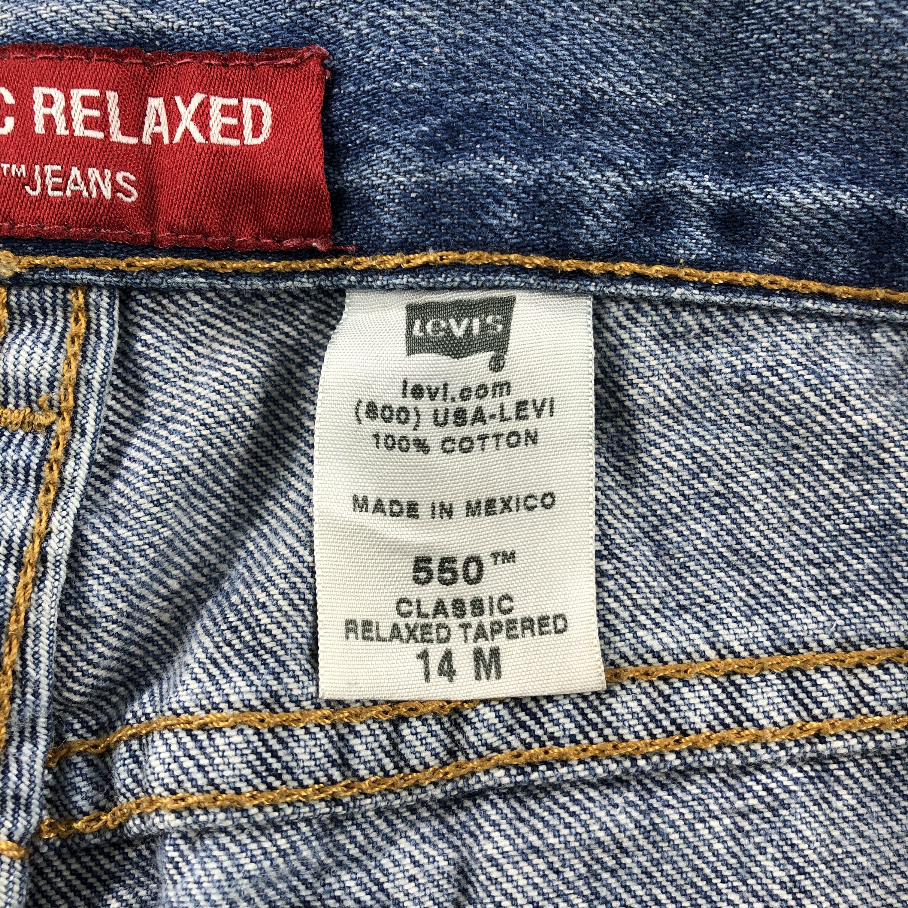 Levi's Vintage Levis 550 Jeans Dirty Blue Wash Denim KJ589 Size US 32 / EU 48 - 9 Thumbnail
