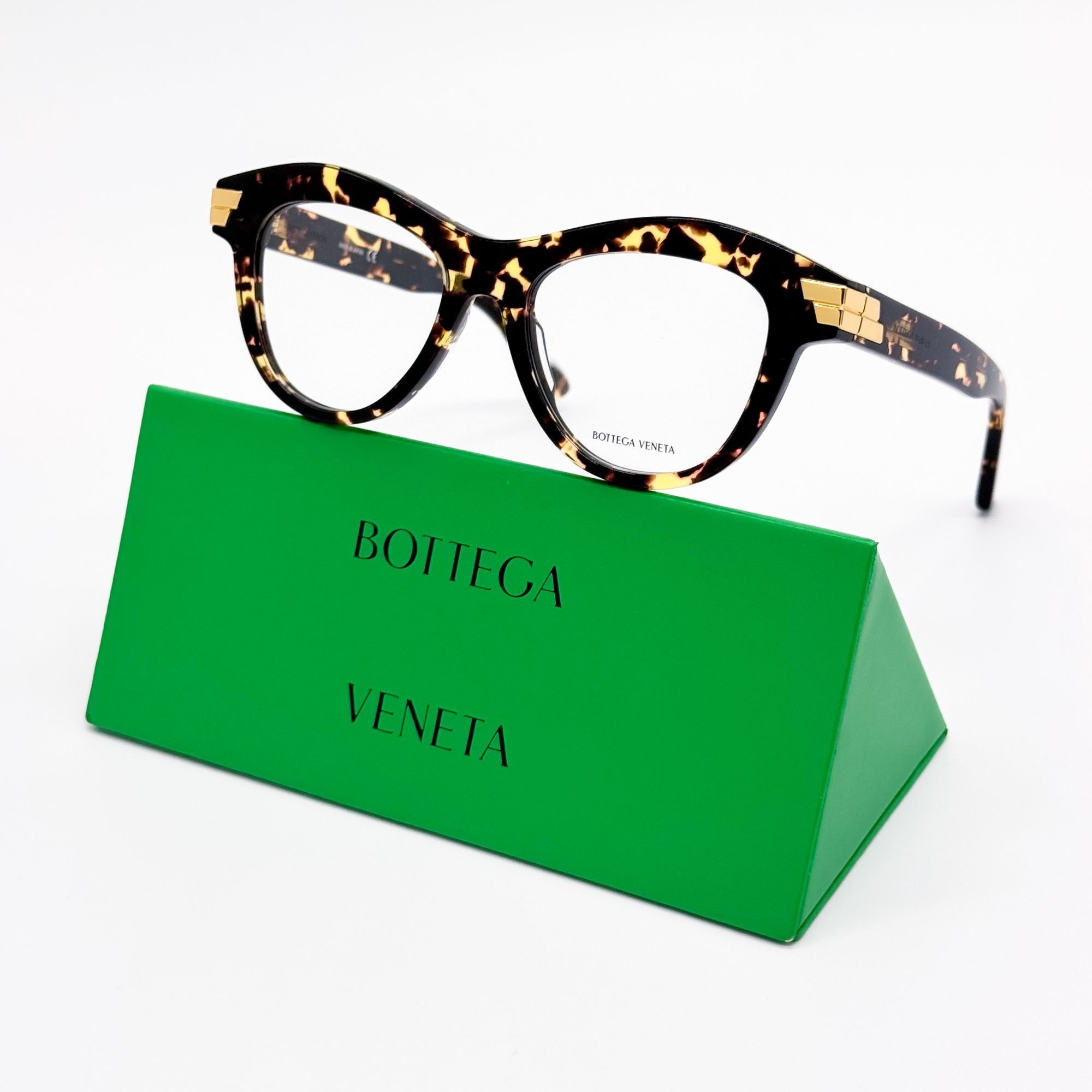 Bottega Veneta NEW BOTTEGA VENETA EYEGLASSES BV1105O 002 CAT EYE HAVANA WOM Size ONE SIZE - 1 Thumbnail
