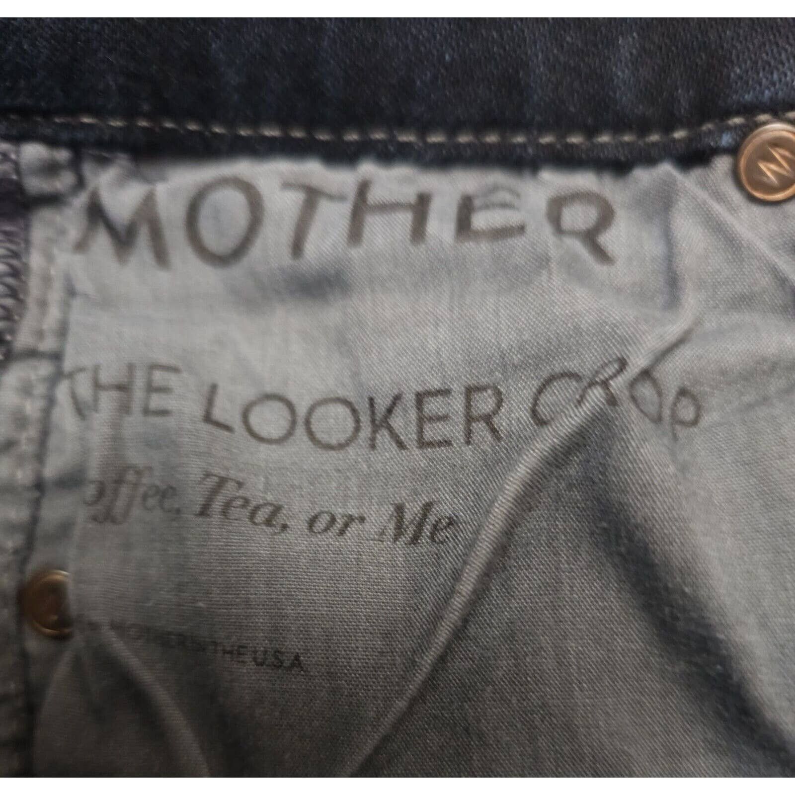 Mother The High Waisted Looker Jeans Coffee, Tea, Or Me 25