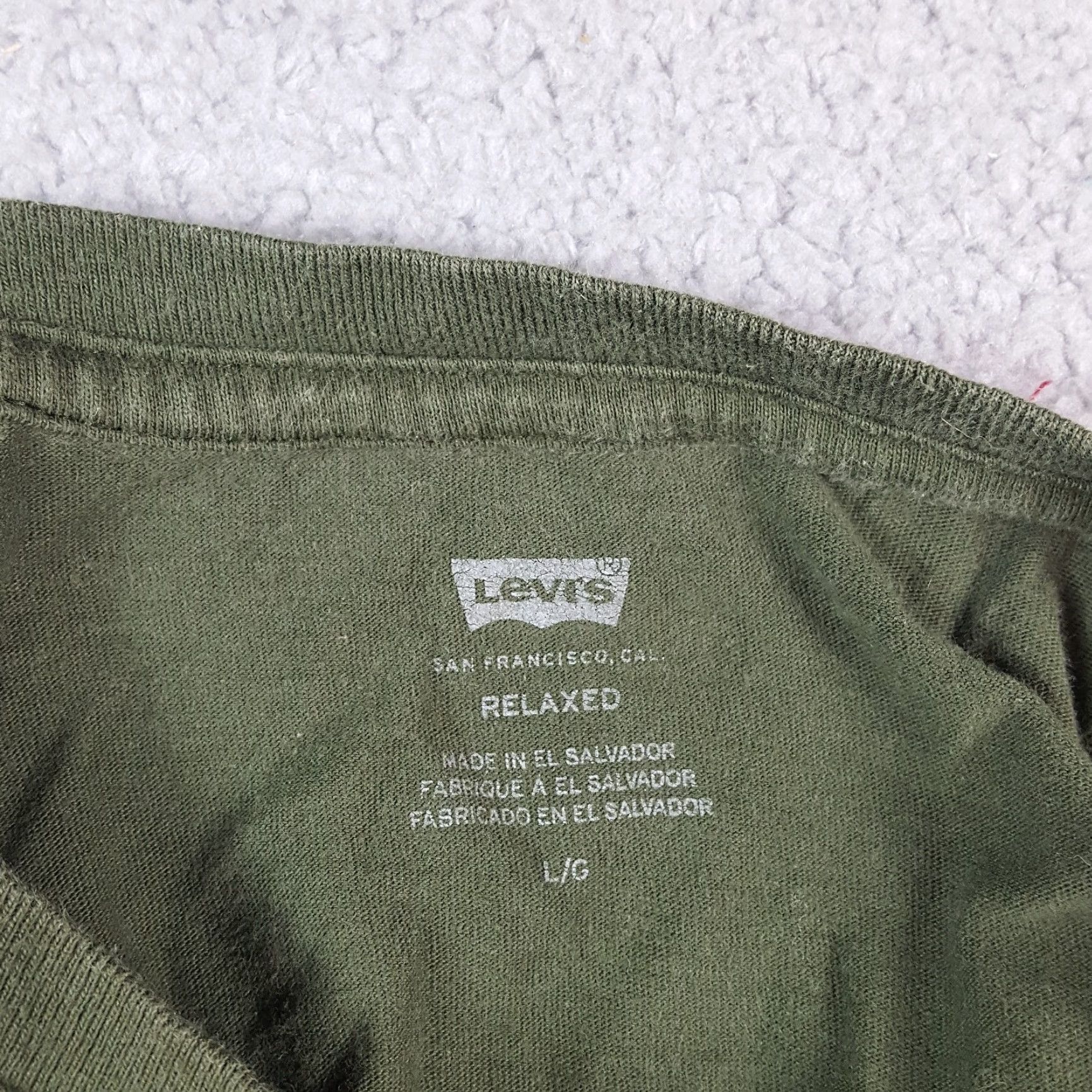 Levi's VINTAGE Levi's Retro Logo T-Shirt Men's Large Green Short Sleeve Crew Neck 90s Cowboy Outdoor Casual Size US L / EU 52-54 / 3 - 5 Thumbnail