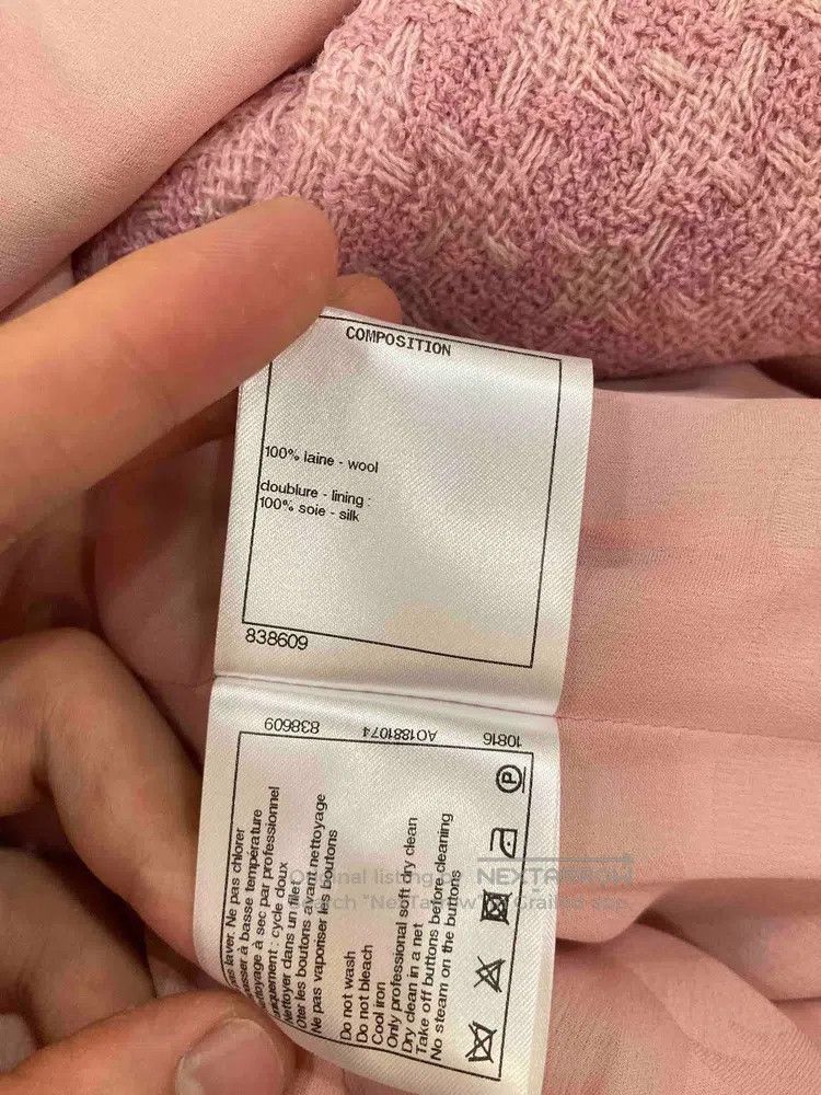 Chanel Chanel Pink and white woven glazed buckle medium and long Size XS / US 0-2 / IT 36-38 - 8 Thumbnail