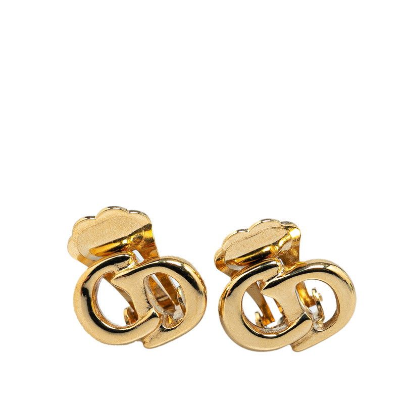 Dior Dior Dior Gold Plated CD Logo Earrings Metal Earrings in Great Condition Size ONE SIZE - 1 Thumbnail