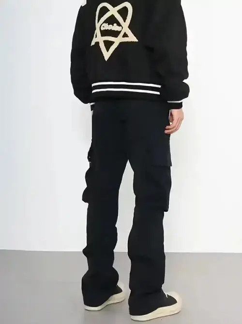 VIBE flared punk fade pleated cargo pants Size US 32 / EU 48 - 2 Thumbnail