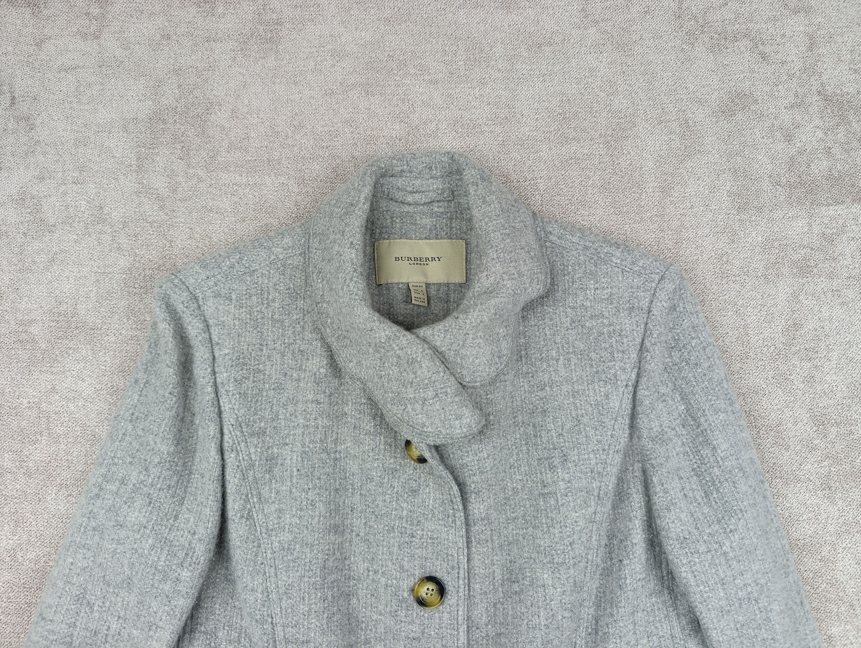 Burberry Burberry London Womens Wool Cashmere Slim Fit Jacket Size M / US 6-8 / IT 42-44 - 2 Thumbnail