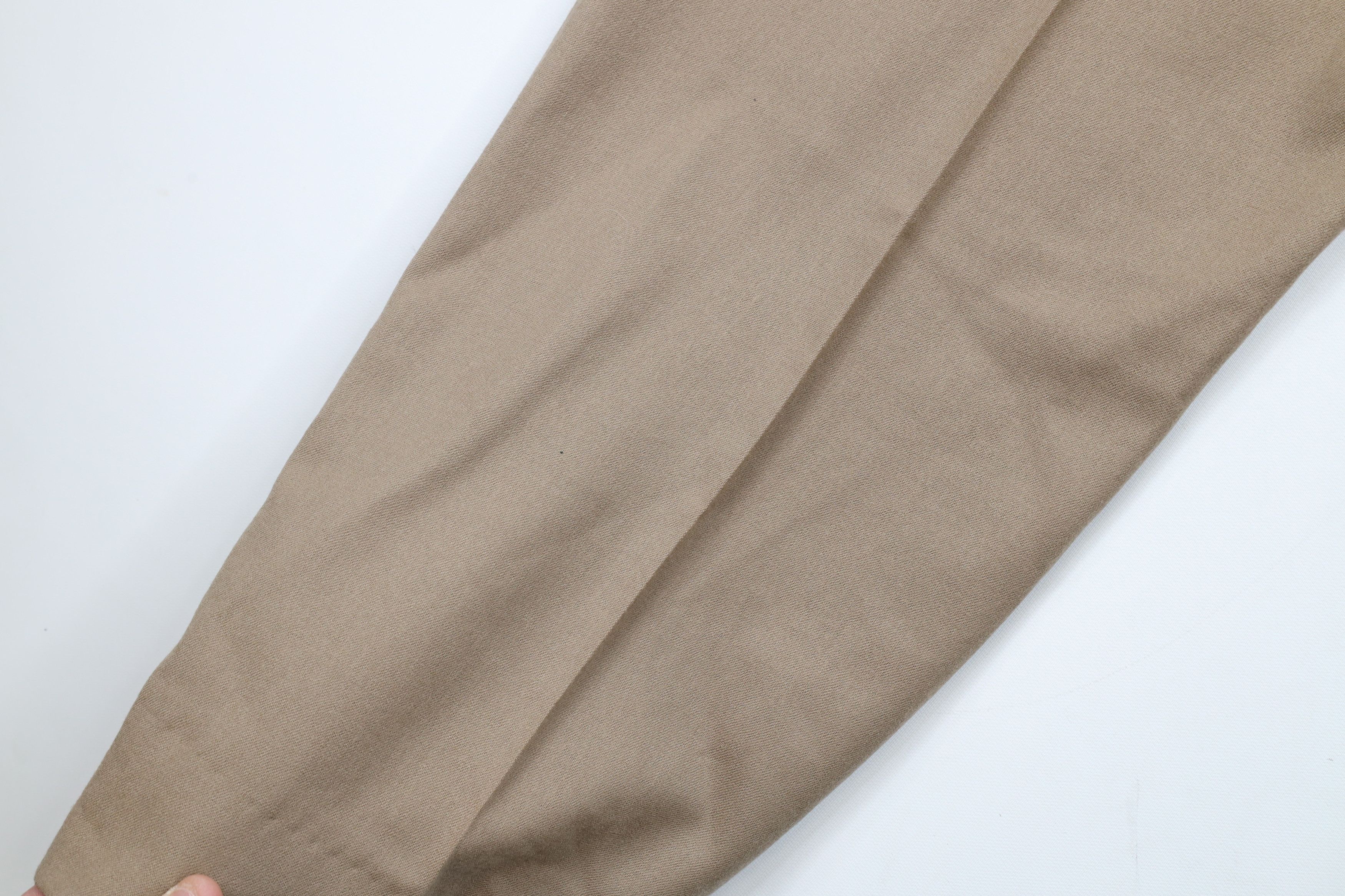 Vintage Vintage 90s Streetwear Wool Pleated Wide Leg Chino Pants USA Size US 36 / EU 52 - 13 Thumbnail