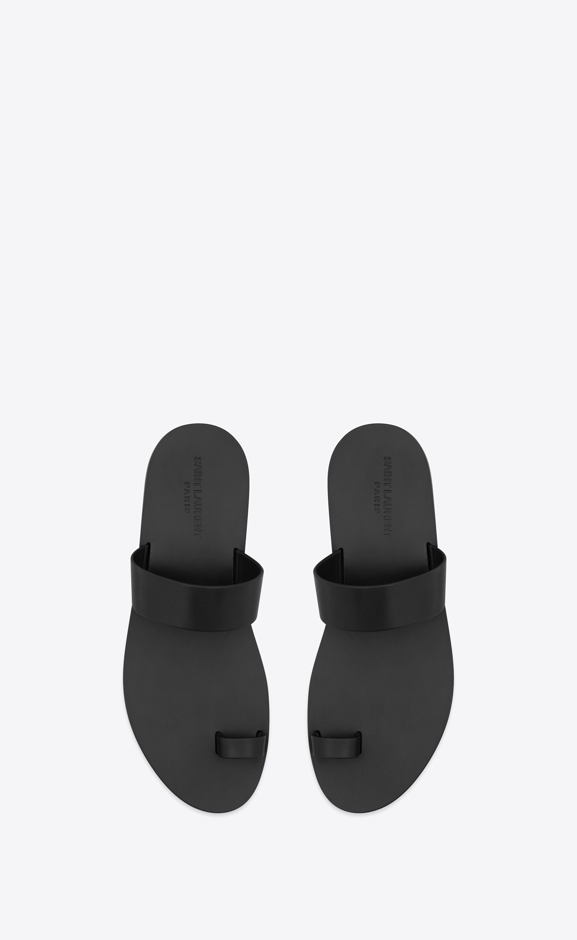 Saint Laurent Paris o1s1wg110225 756168 NYX Slides in Smooth Leather in Black Size US 7 / EU 40 - 1 Thumbnail