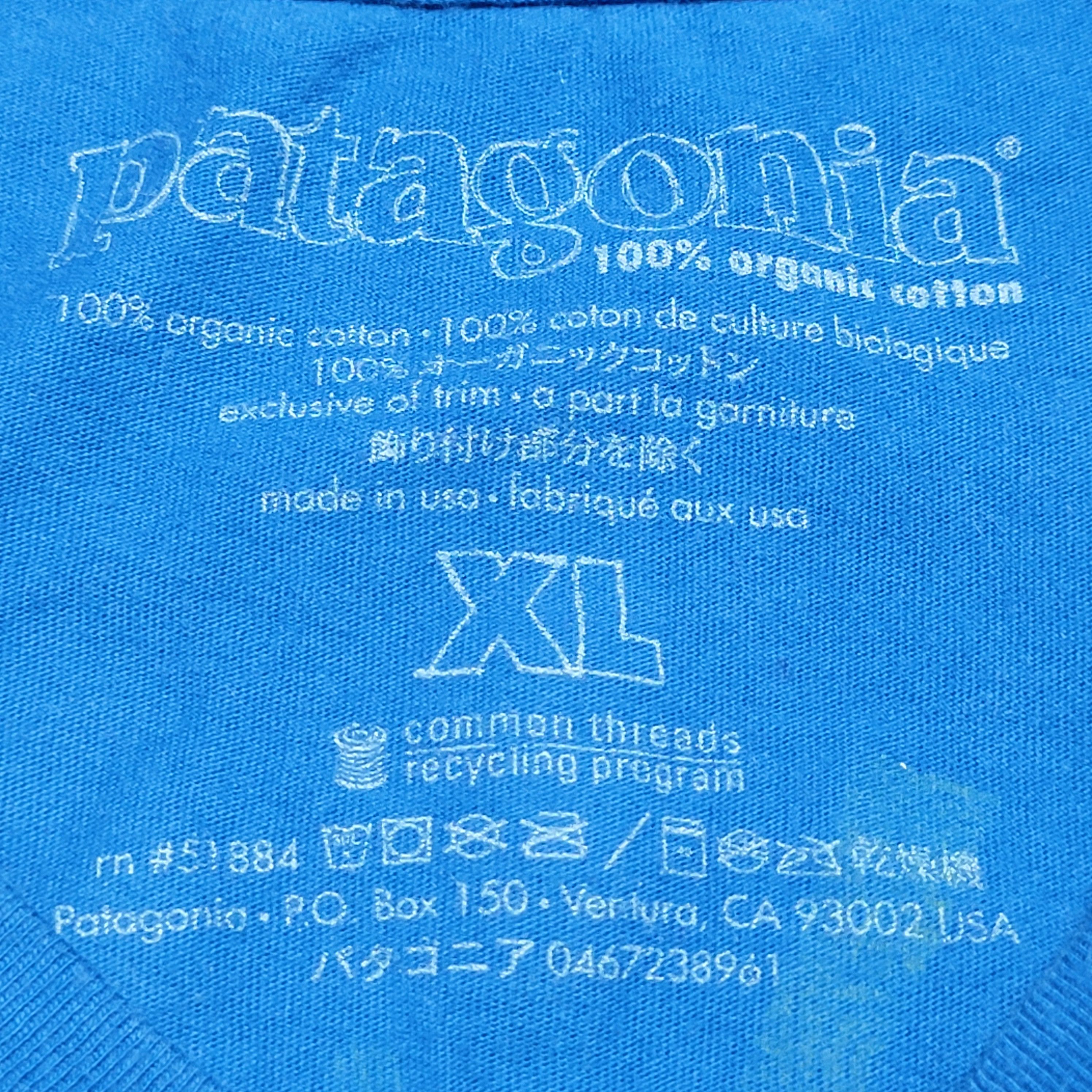 Patagonia Patagonia SS Blue Tee Sun & Eagle - Size XL* Size M / US 6-8 / IT 42-44 - 4 Thumbnail