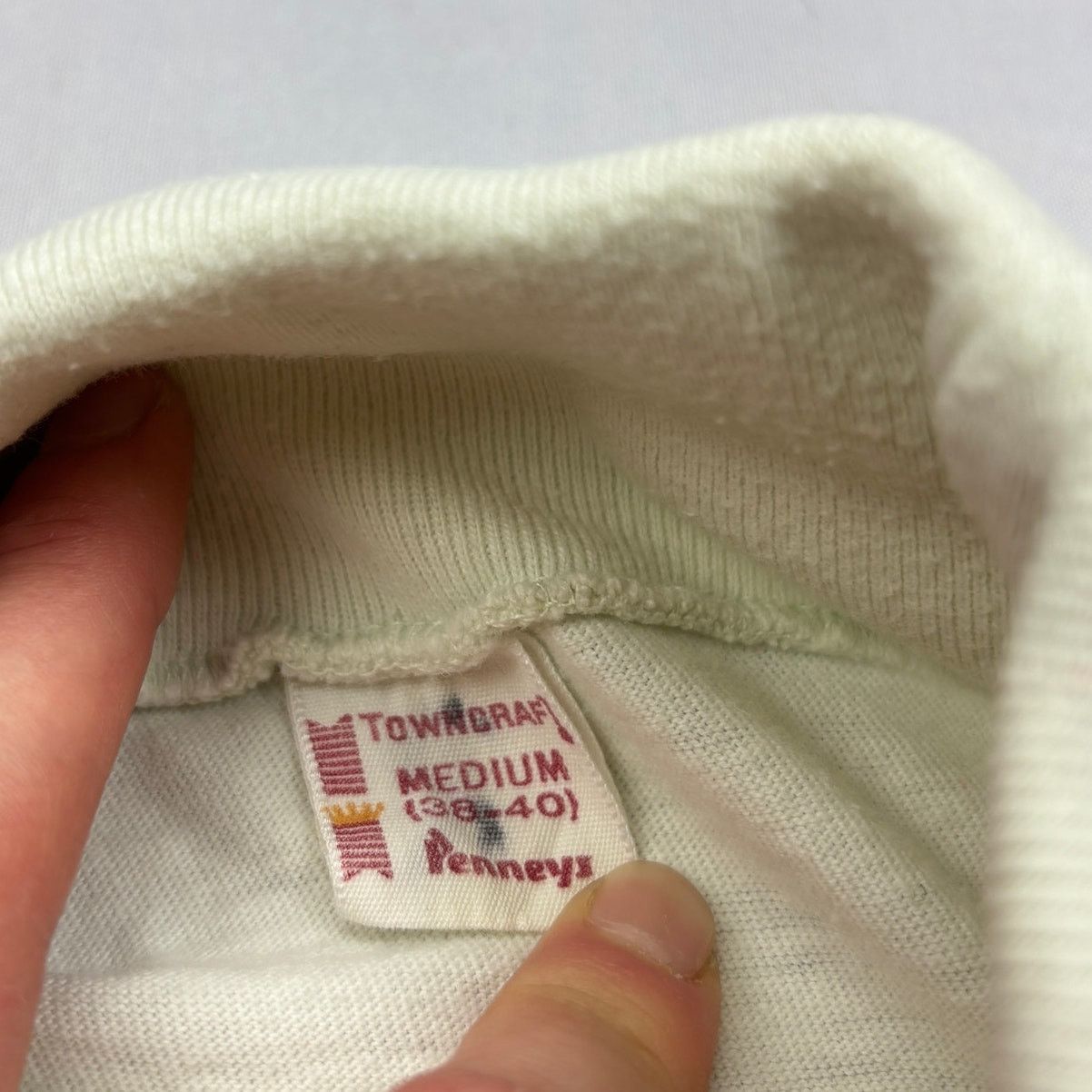 Vintage Vintage 60s Penneys Towncraft Mock Neck Tee Shirt M Size US M / EU 48-50 / 2 - 4 Thumbnail