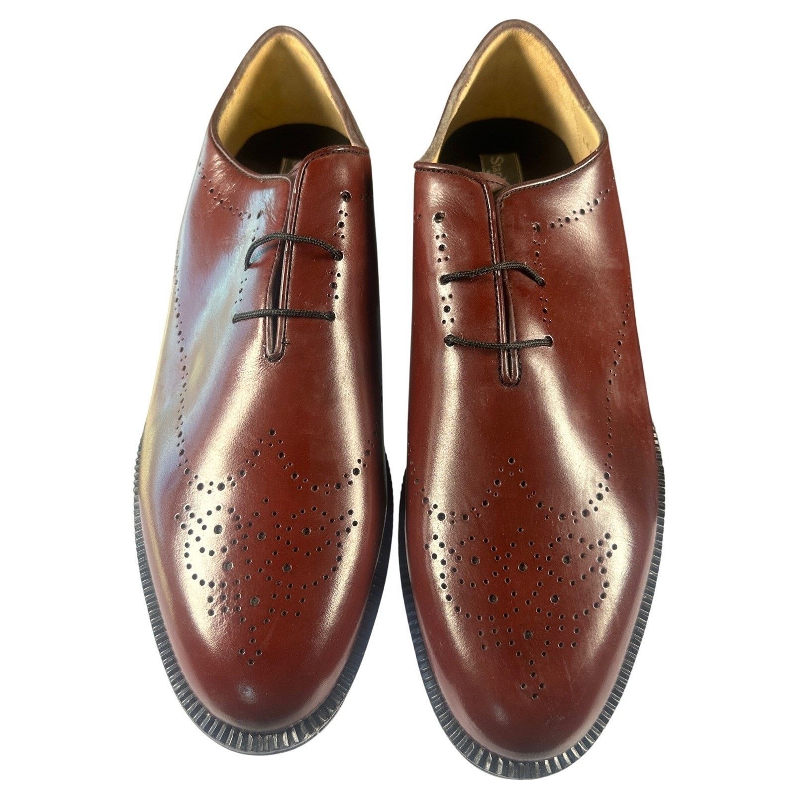 Stanley Blacker Stanley Blacker Leather Wingtip Oxford Dress Shoes 13M NWT Size US 13 / EU 46 - 2 Thumbnail