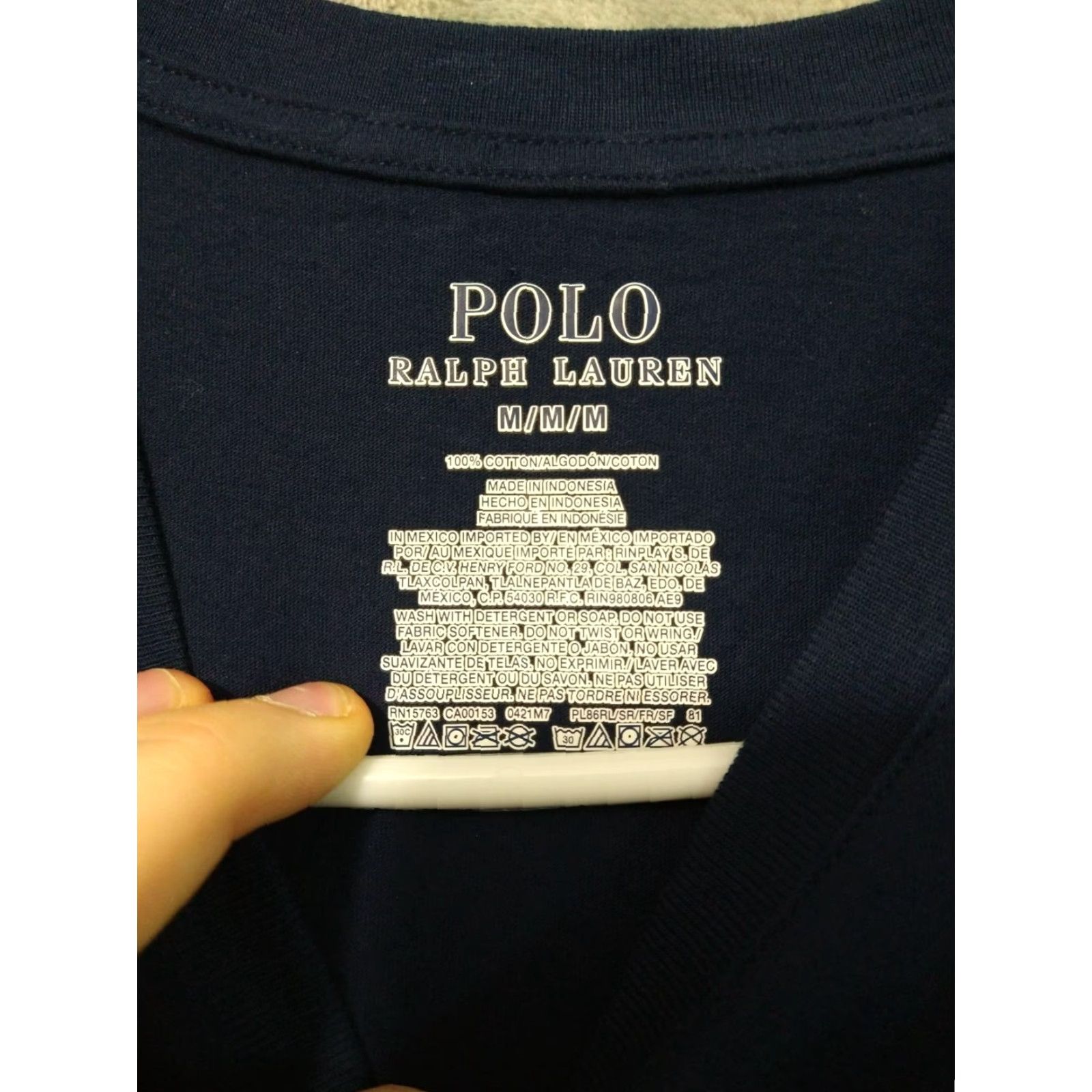 Polo Ralph Lauren Polo Ralph Lauren Shirt Mens Medium Blue Short Sleeve Crew Neck Pony Logo Cotton Size US M / EU 48-50 / 2 - 5 Thumbnail