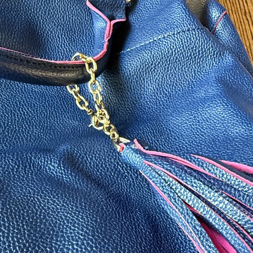 Other Deux Lux Women’s Navy and Pink Travel Bag with Tassel Charm Size ONE SIZE - 3 Thumbnail