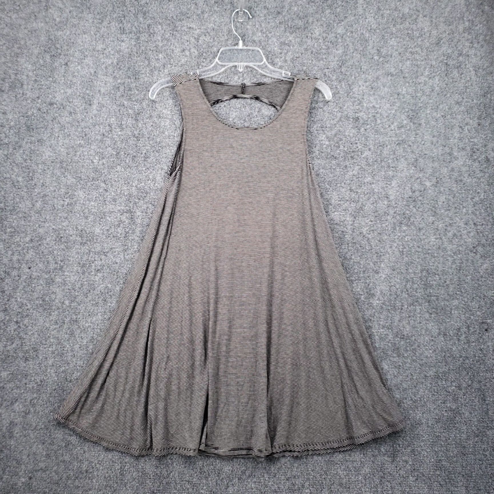 American Eagle Outfitters American Eagle Outfitters Dress Women XS Black Striped Mini Tank Shift Casual Cut Out Size XS / US 0-2 / IT 36-38 - 2 Thumbnail