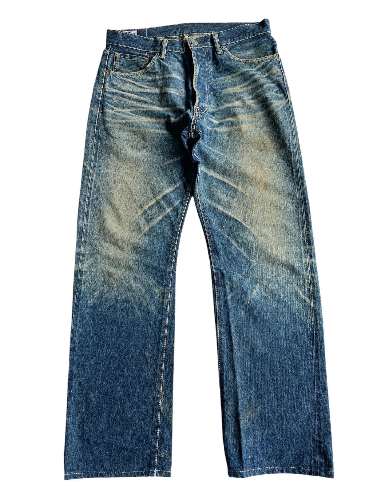 Kapital Vintage Eight-G Japanese Mudwash Selvedge Distressed Denim Size US 32 / EU 48 - 7 Thumbnail