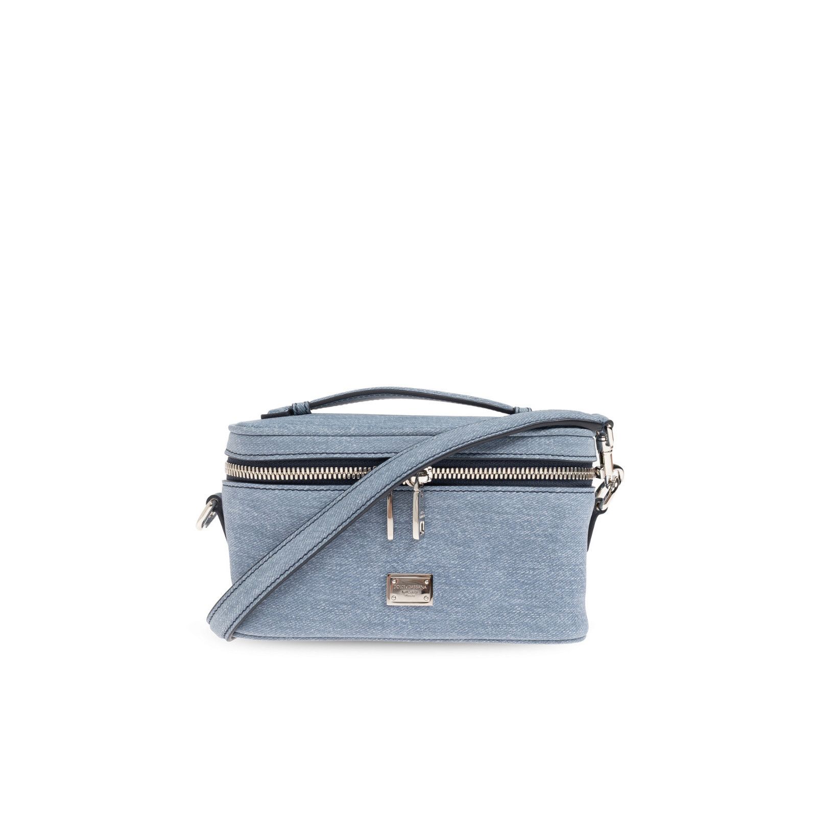 Dolce & Gabbana DOLCE & GABBANA Atene Mini Blue Top Handle Bag New & Authent Size ONE SIZE - 1 Thumbnail