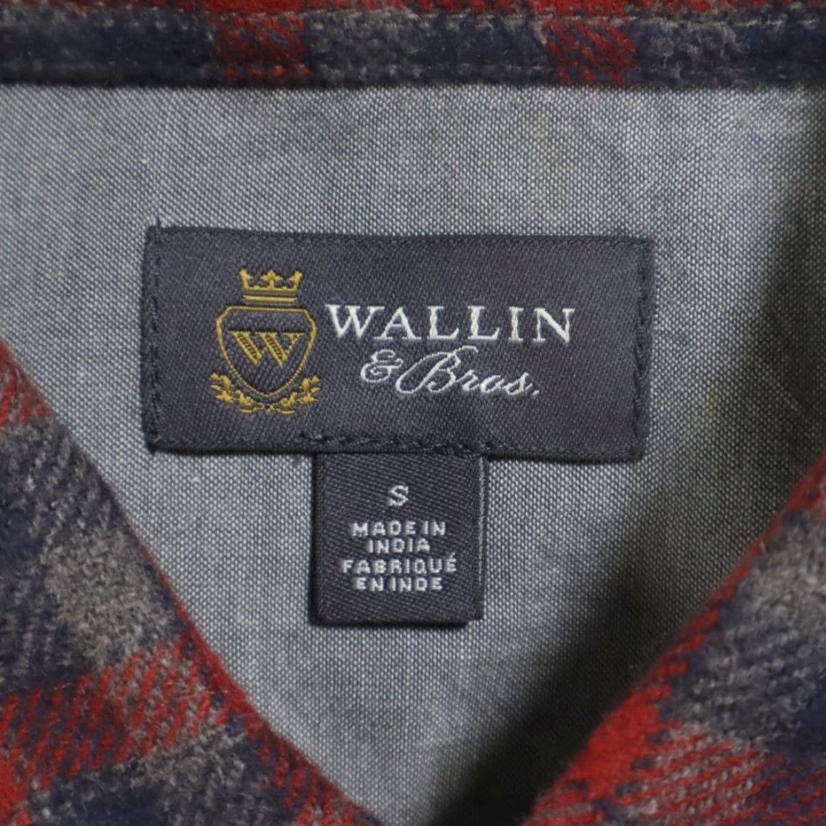Vintage Wallin & Bros Heavy Flannel Wool Plaid Button Up Shirt Men's S Size US S / EU 44-46 / 1 - 5 Thumbnail