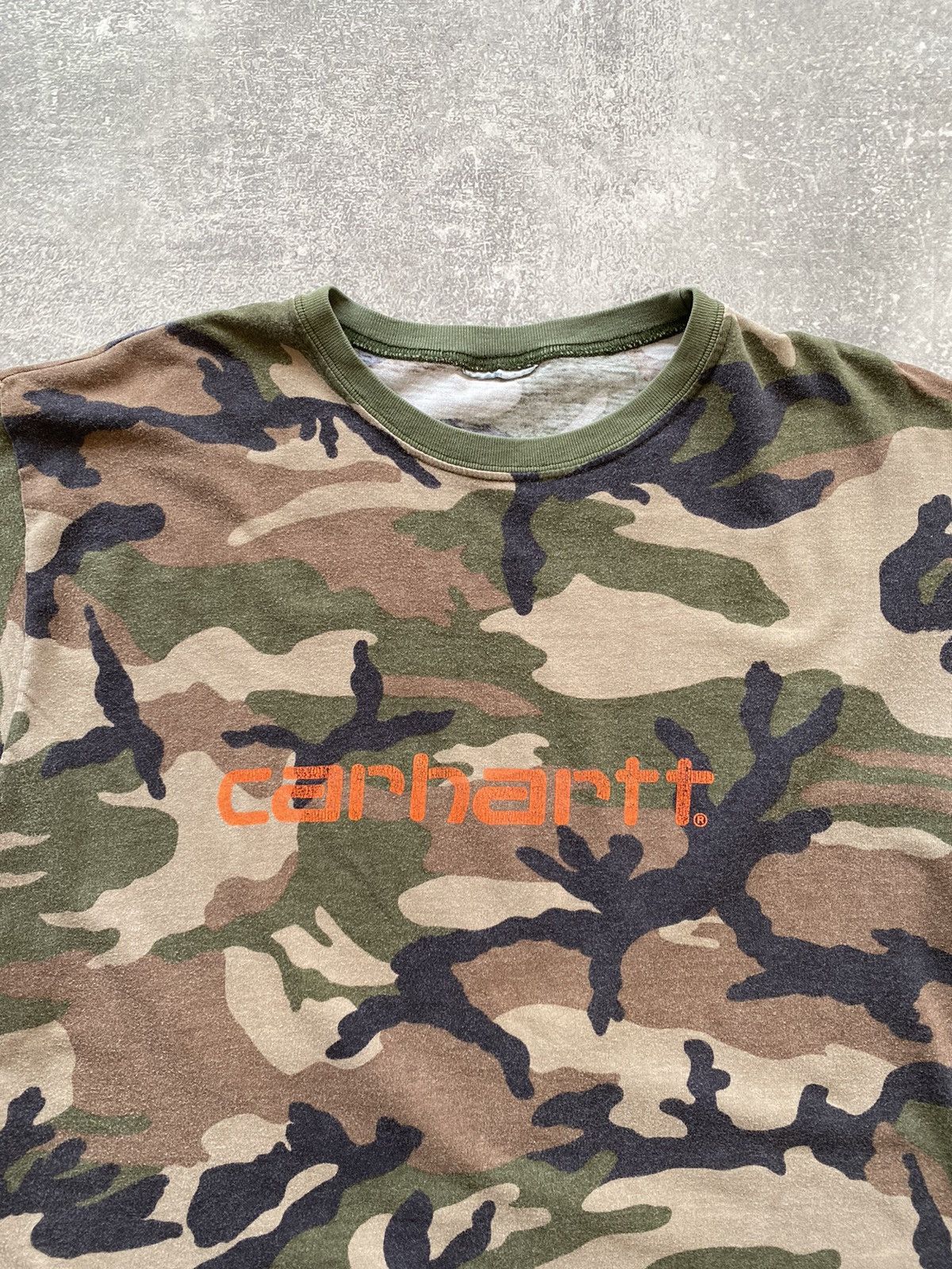 Carhartt Carhartt Big Logo Trashed Camo Tee Size US S / EU 44-46 / 1 - 3 Thumbnail