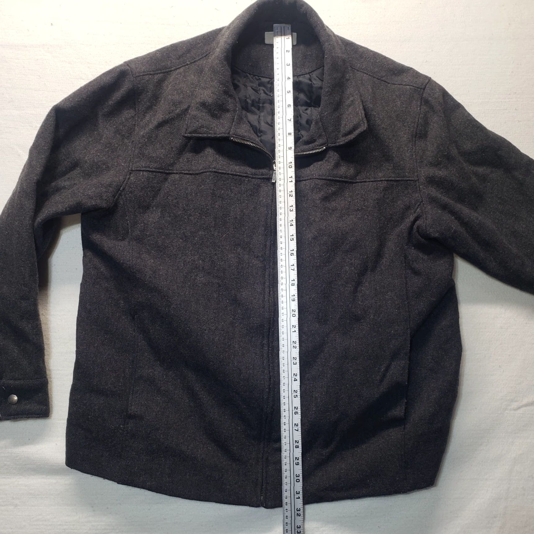 Merona Merona Gray Wool Blend Winter Coat Jacket Knit Collar Full Zip Adult Men's XL Jacket Mens XL Gray Wool Blend Winter Coat Size US XL / EU 56 / 4 - 5 Thumbnail