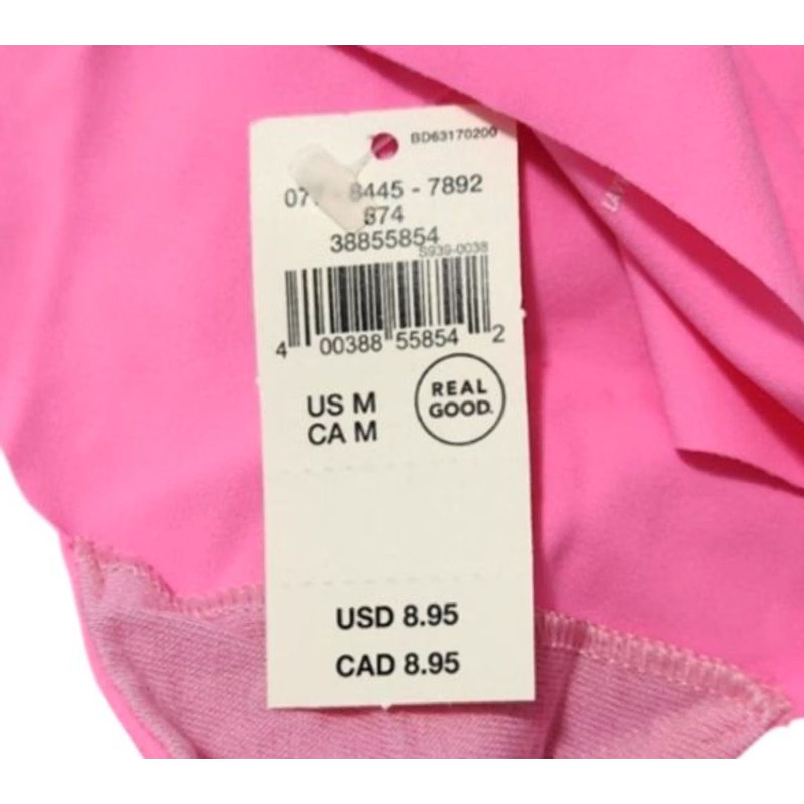 Vintage American Eagle Womens M Panties Thong Pink Size 32" / US 10 / IT 46 - 3 Thumbnail