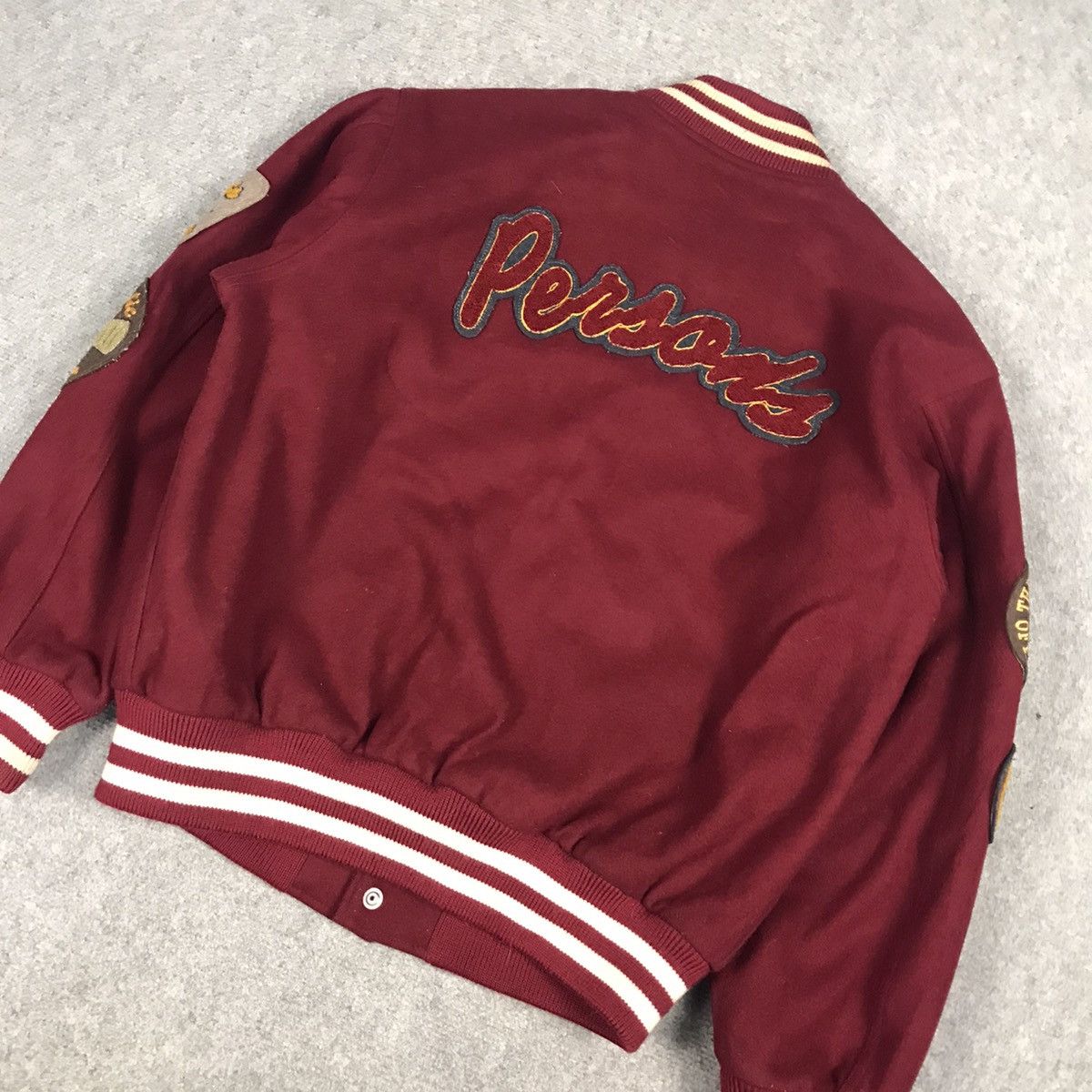 PERSON'S × Vintage PERSON’S VARSITY SNAP BUTTON JACKET Size US M / EU 48-50 / 2 - 7 Thumbnail