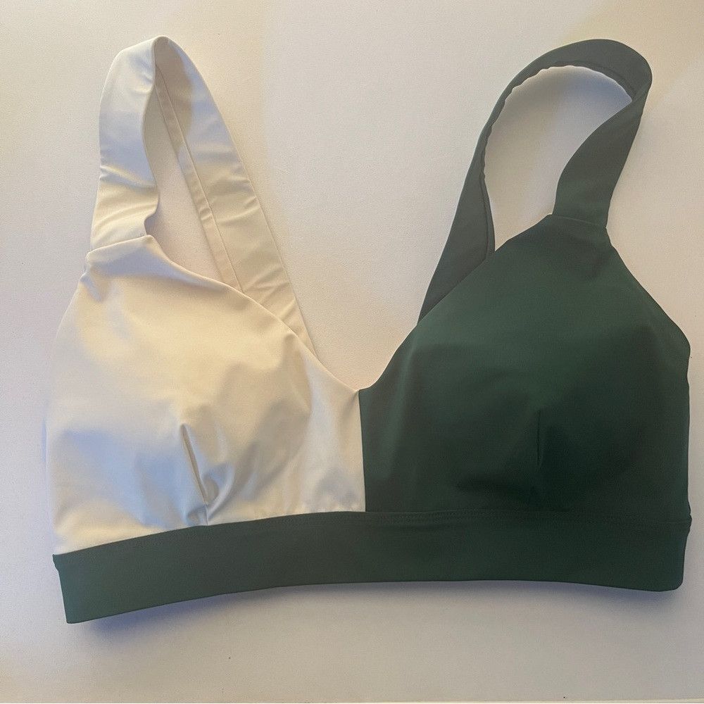 Other VAARA Elsa Sports Bra Swimsuit Bikini White Green Medium Size M / US 6-8 / IT 42-44 - 3 Thumbnail