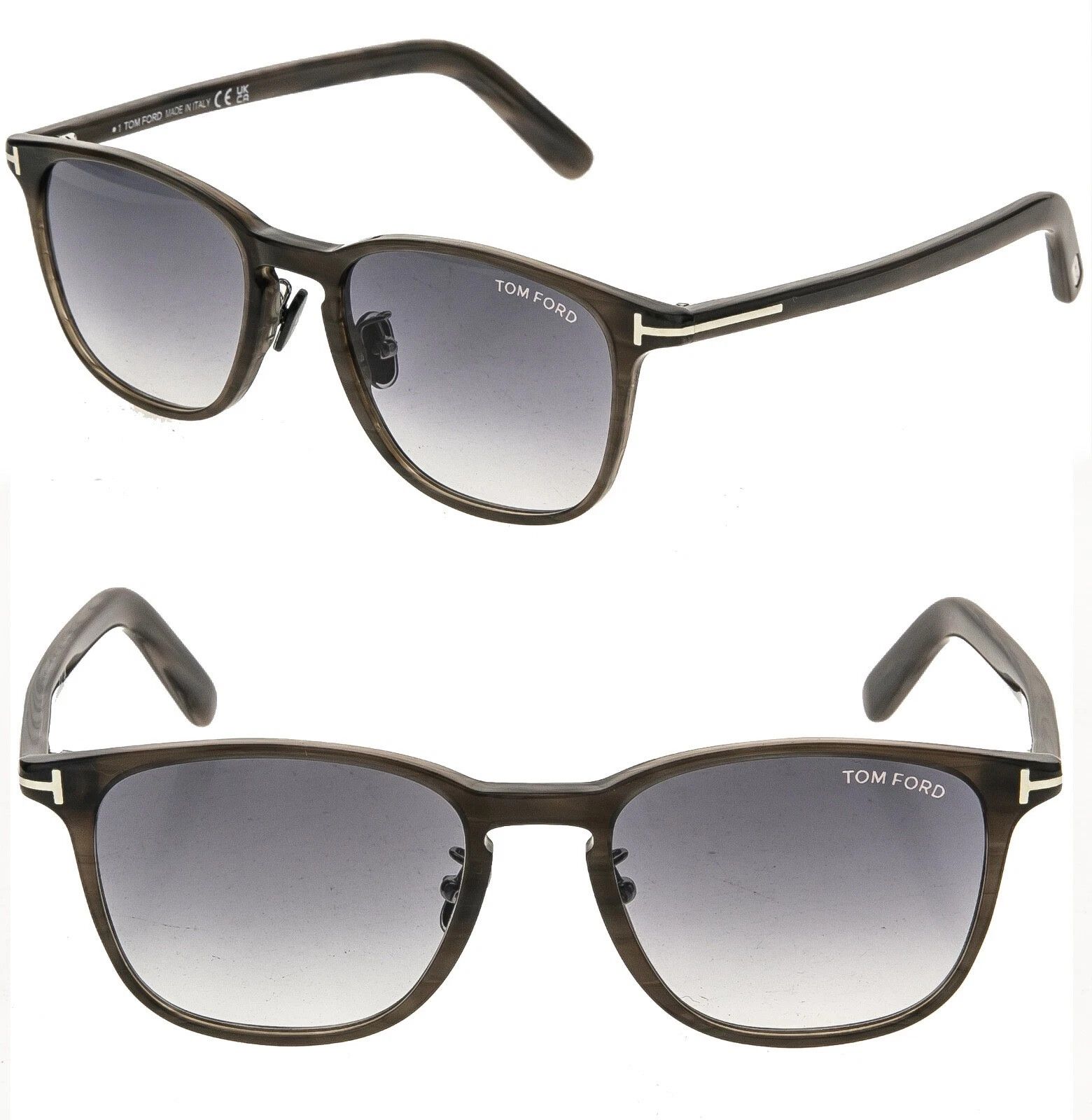 Tom Ford TOM FORD TF1048D 20B Horn Gray Modern Sunglass 1048 FT1048 Size ONE SIZE - 1 Thumbnail