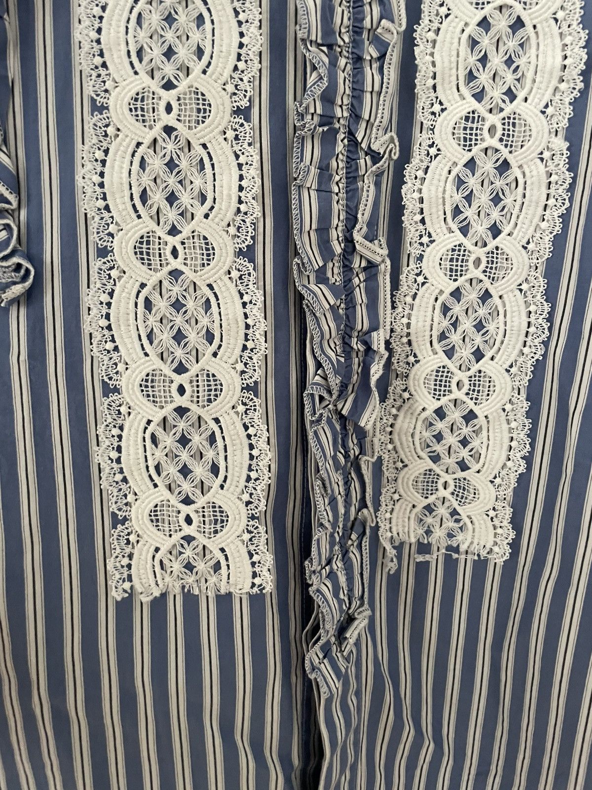 Viktor & Rolf VIKTOR AND ROLF Mister Mister - Striped frill shirt Size US M / EU 48-50 / 2 - 3 Thumbnail