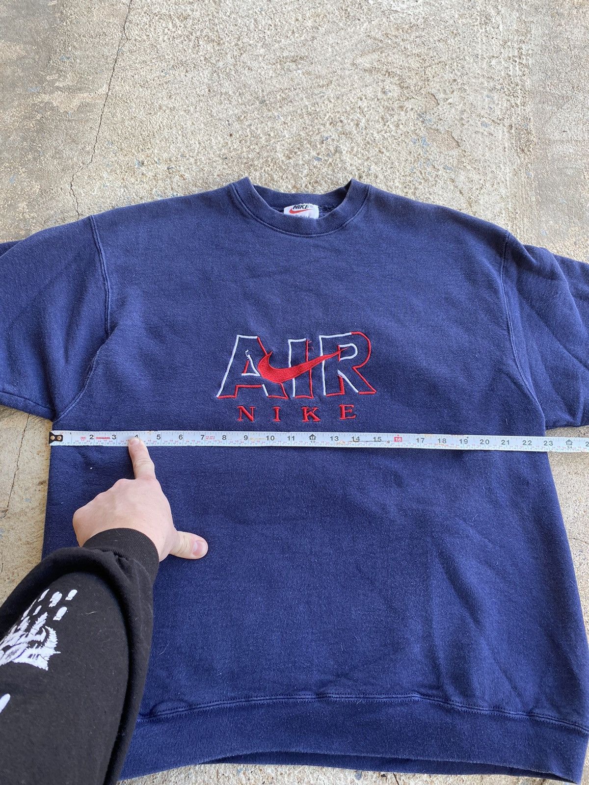 Nike × Vintage Vintage 90’s Nike Air Crewneck Sweatshirt Size US M / EU 48-50 / 2 - 8 Thumbnail