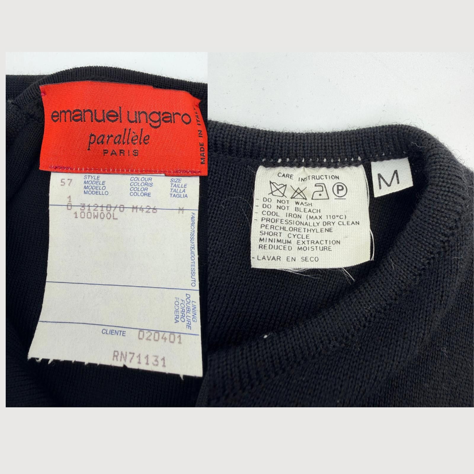 Emanuel Ungaro Vintage Designer Emanuel Ungaro Wool Sweater Dress M Size M / US 6-8 / IT 42-44 - 3 Thumbnail
