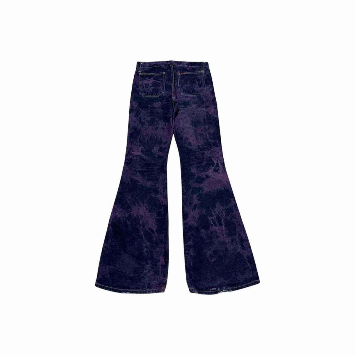 Japanese Brand 🔥Y2K Vintage Blue Way Flared Denim Bootcut Acid Purple Size US 29 - 7 Thumbnail