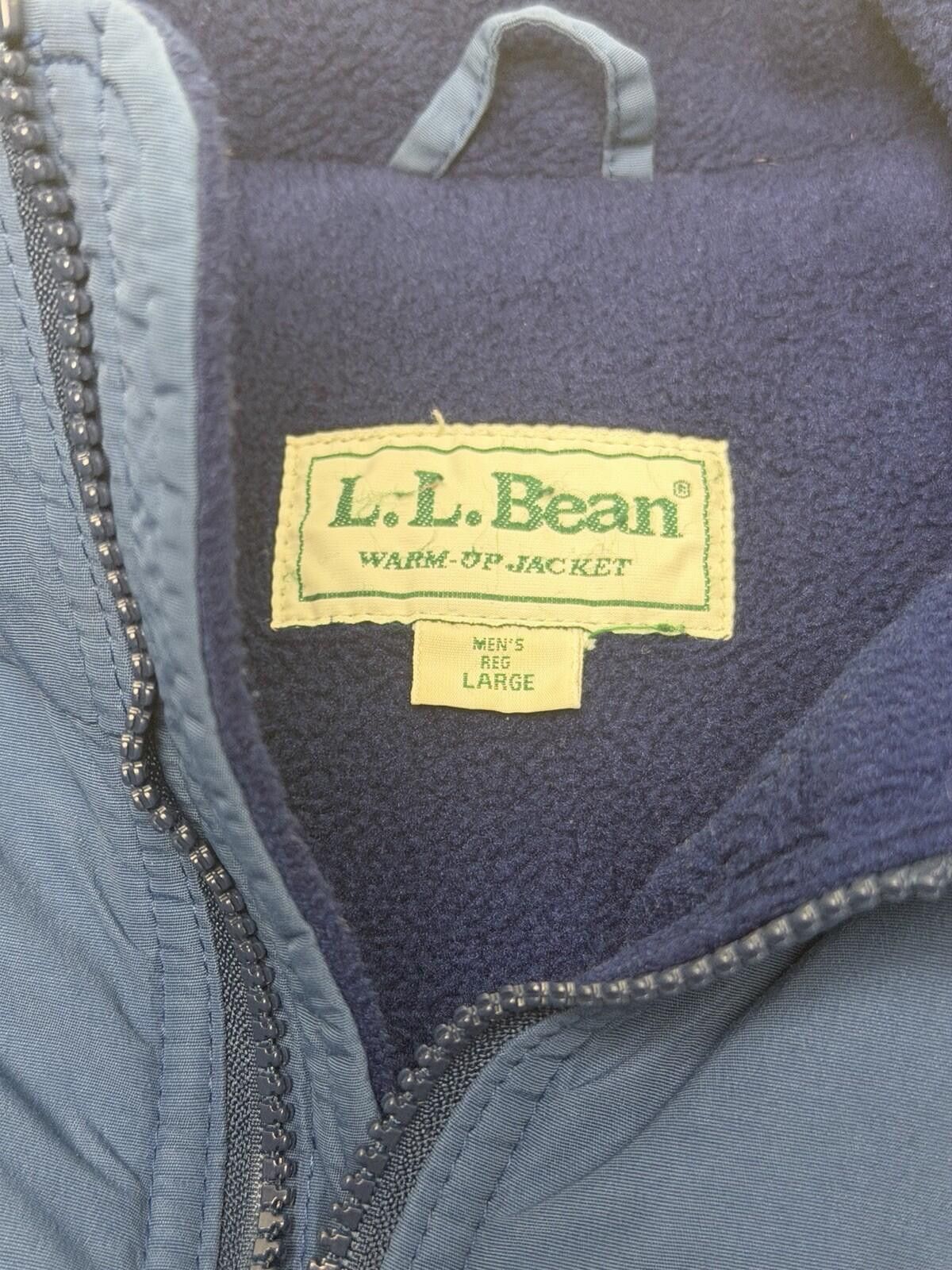 L.L. Bean Vintage L.L.Bean Warm-Up Jacket Men’s Large Blue Fleece Size US XL / EU 56 / 4 - 3 Thumbnail