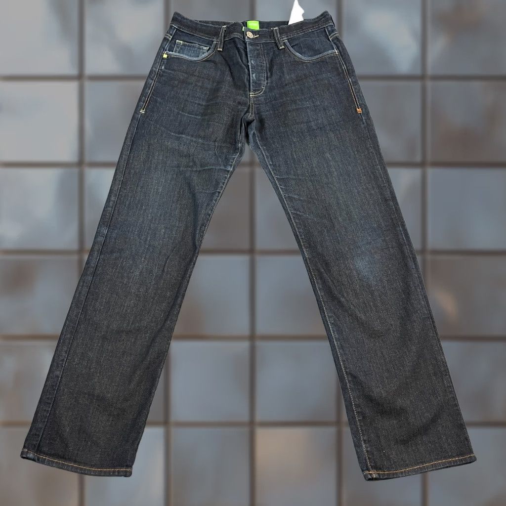 Hugo Boss HUGO BOSS Jeans Denox Regular Tapered 32 32 Dark Wash Blue Stretch Label Mens Denim 5-Pocket Size US 32 / EU 48 - 1 Thumbnail