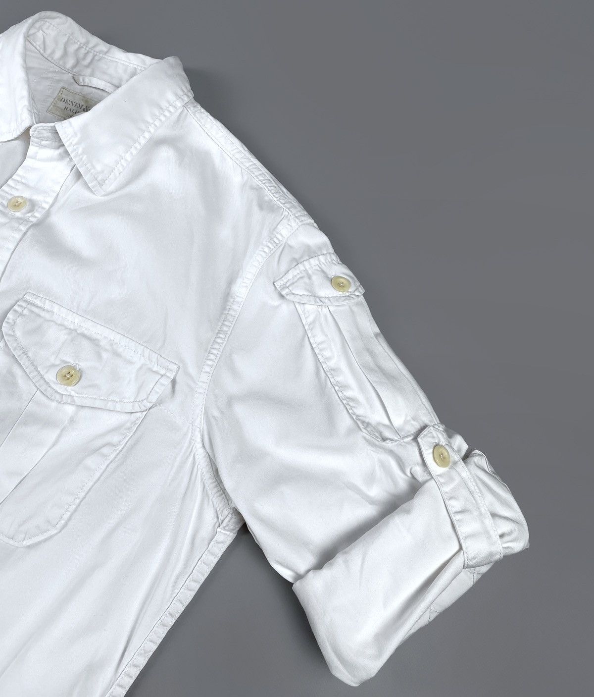 Ralph Lauren Denim & Supply Ralph Lauren White Multipocket Shirt Size L Size US M / EU 48-50 / 2 - 13 Thumbnail
