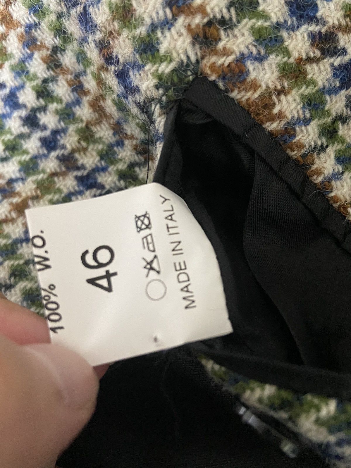 Raf Simons 46 Raf Simons multi color houndtooth blazer jacket Size 46R - 8 Thumbnail
