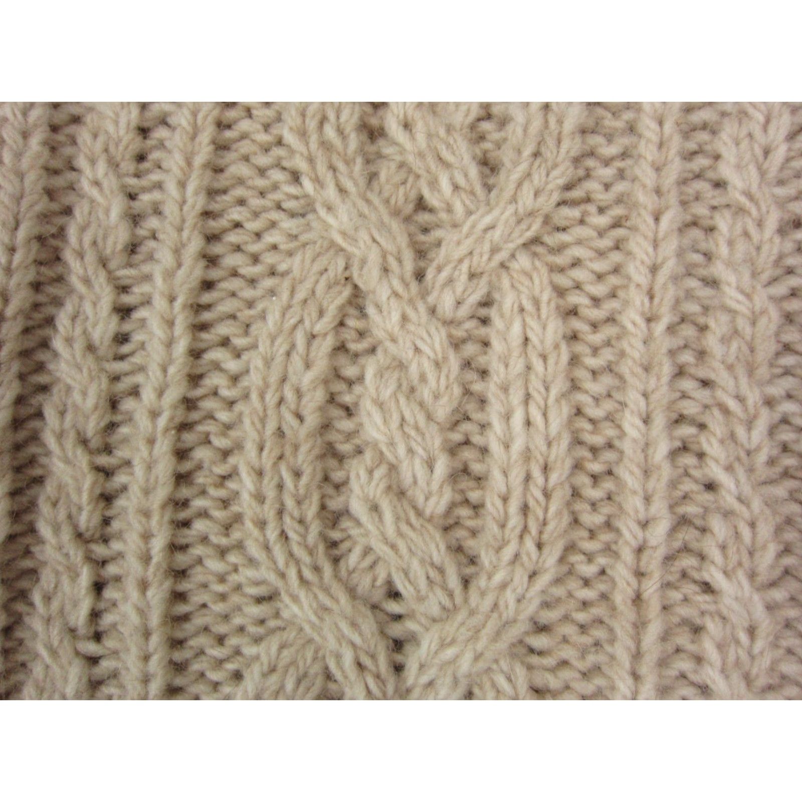 Banana Republic Banana Republic Sweater Womens Petite Medium Beige Cable Knit Fringe Wool Alpaca Pullover Crew Neck Long Sleeve Size M / US 6-8 / IT 42-44 - 6 Thumbnail