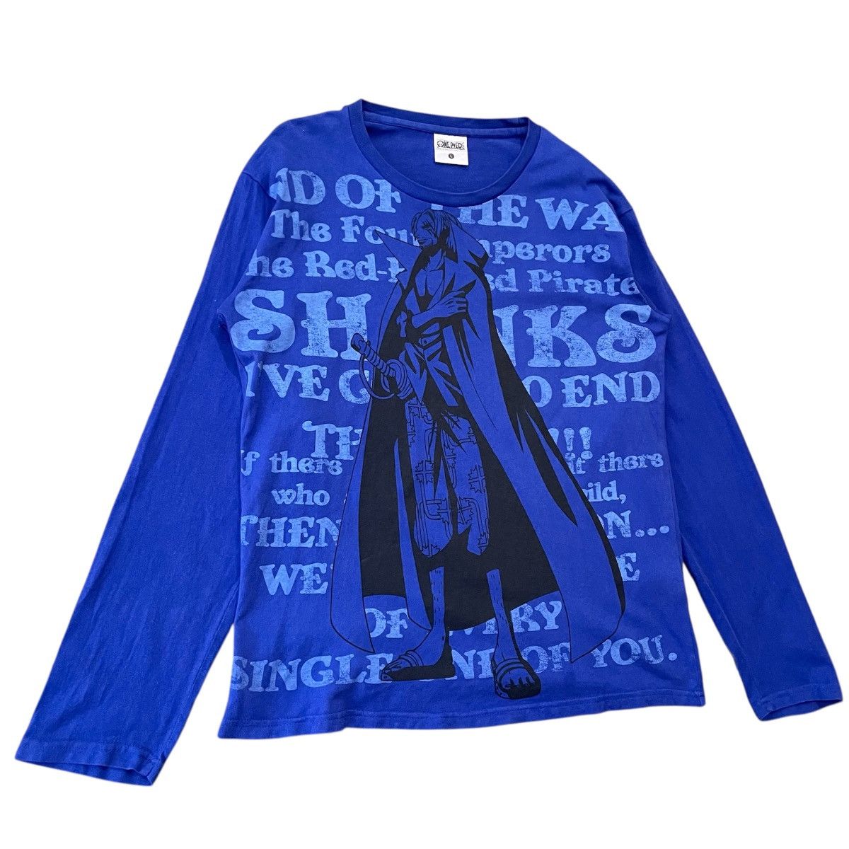One Piece Vintage One Piece Shanks Shirt - Red-Haired Pirates Anime Size US L / EU 52-54 / 3 - 2 Thumbnail