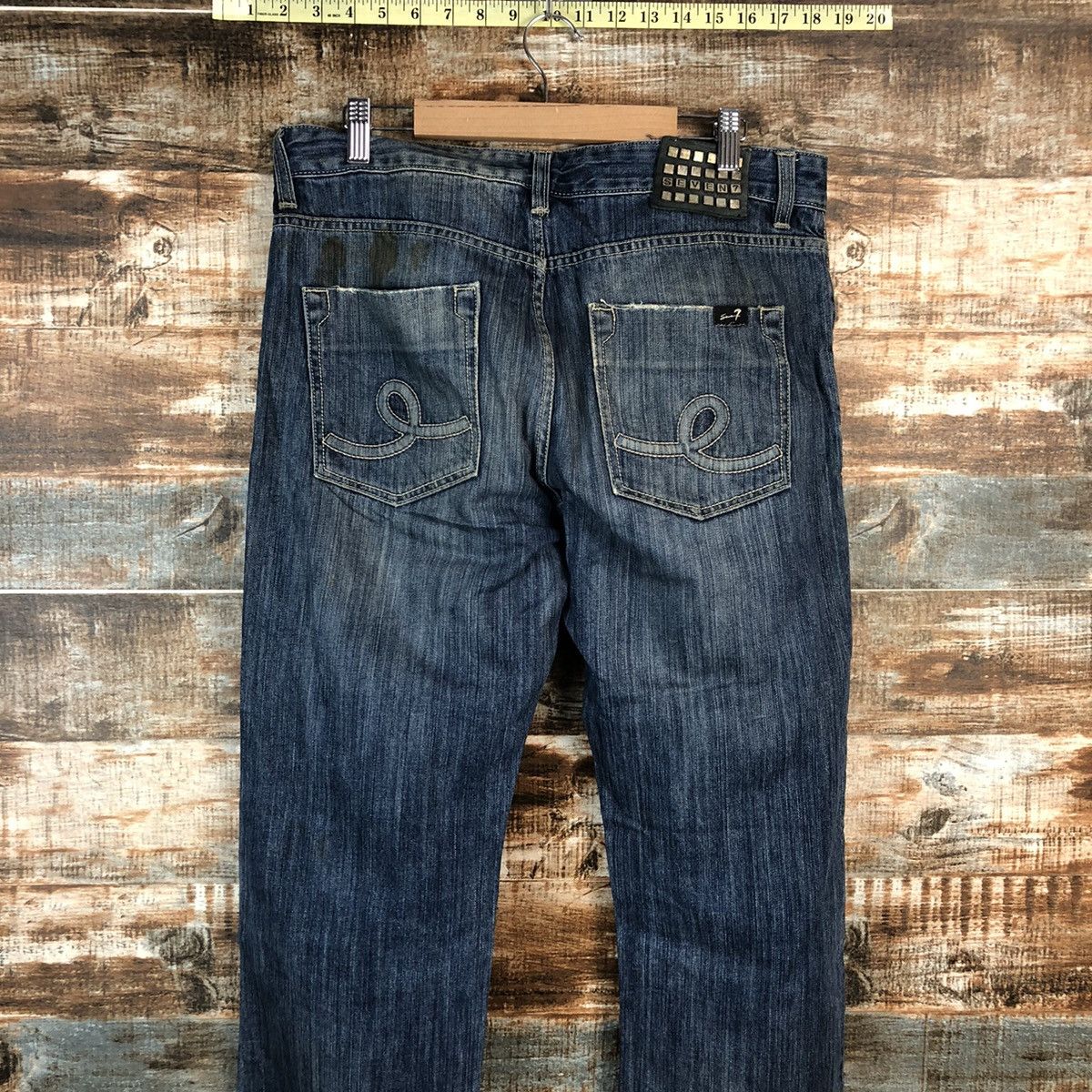 Seven 7 DL Seven 7 Blue Distressed Denim Pants #C204 Size US 32 / EU 48 - 14 Thumbnail