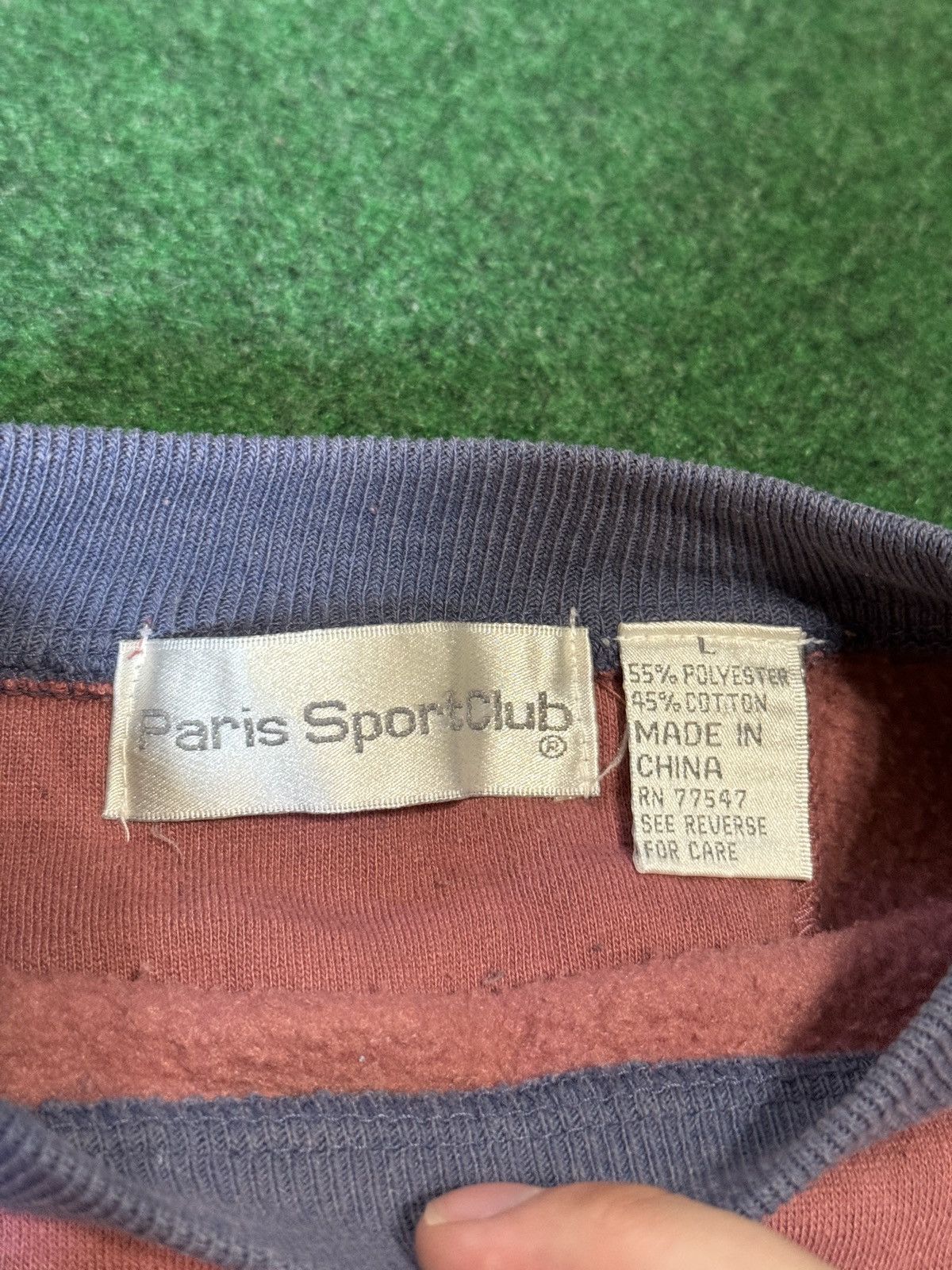 Vintage Vintage 90s Paris Sport Club Pullover Crewneck Sweatshirt Size L / US 10 / IT 46 - 3 Thumbnail