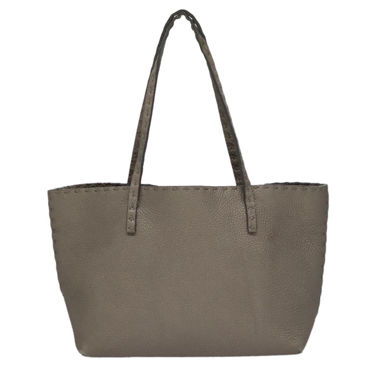 Fendi FENDI Celeria Hand Bag Leather Silver Size ONE SIZE - 2 Thumbnail