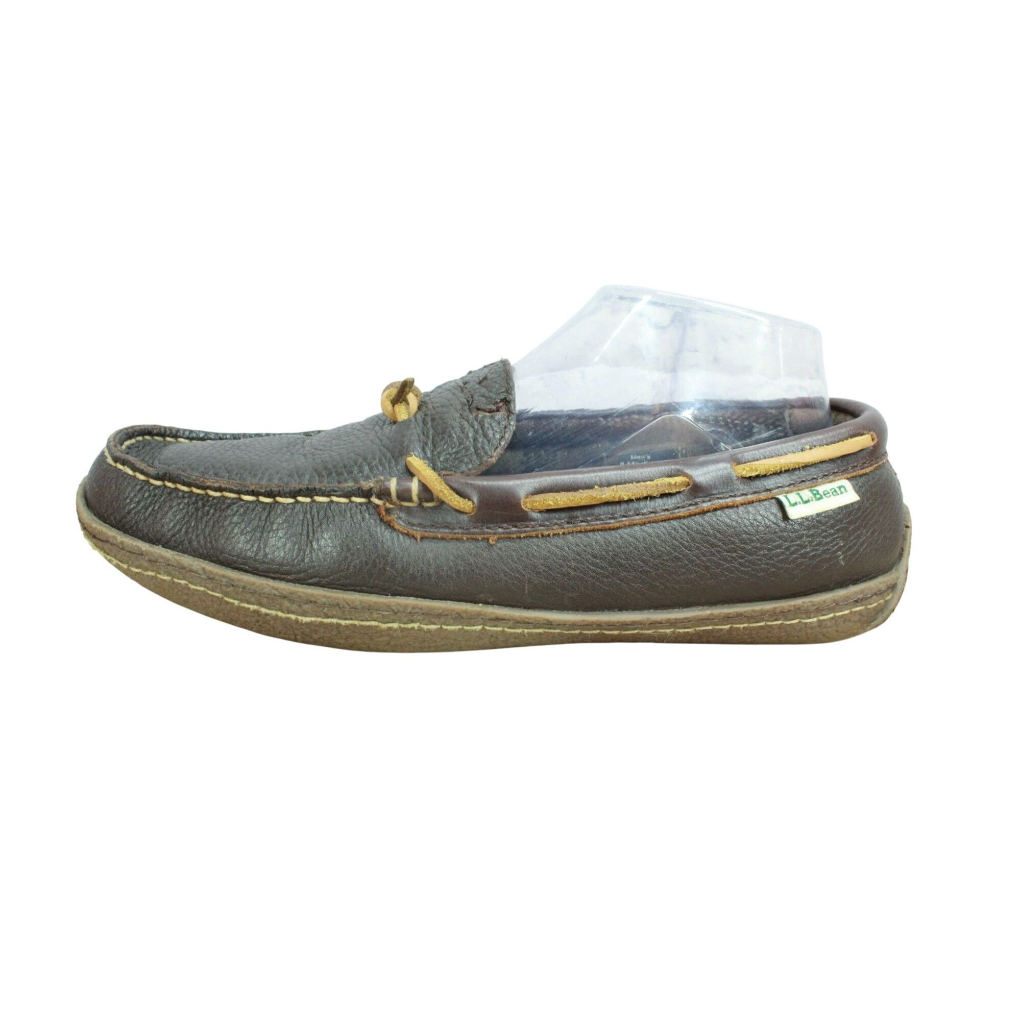 L.L. Bean LL Bean Flannel Lined Handsewn Leather Slippers Men’s Size US 8 / EU 41 - 1 Thumbnail