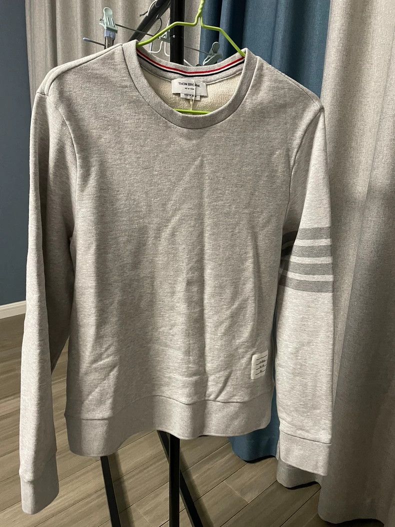 Thom Browne Thom browne Light gray sweatshirt 2503-Nextarrow Size US L / EU 52-54 / 3 - 1 Thumbnail