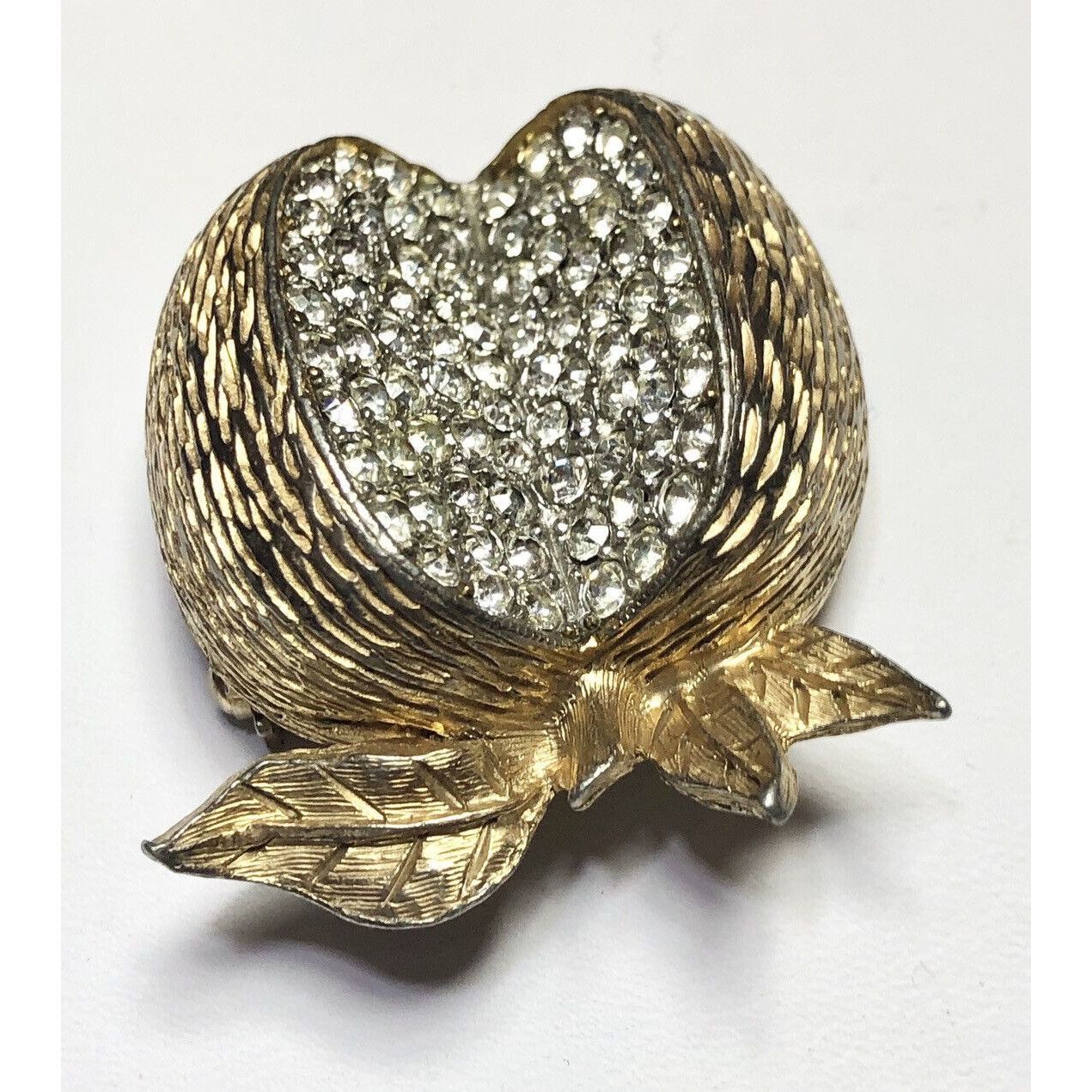 Kenneth Jay Lane Vintage KJL Kenneth Jay Lane Rhinestone Pomegranate Apple Fr Size ONE SIZE - 4 Thumbnail