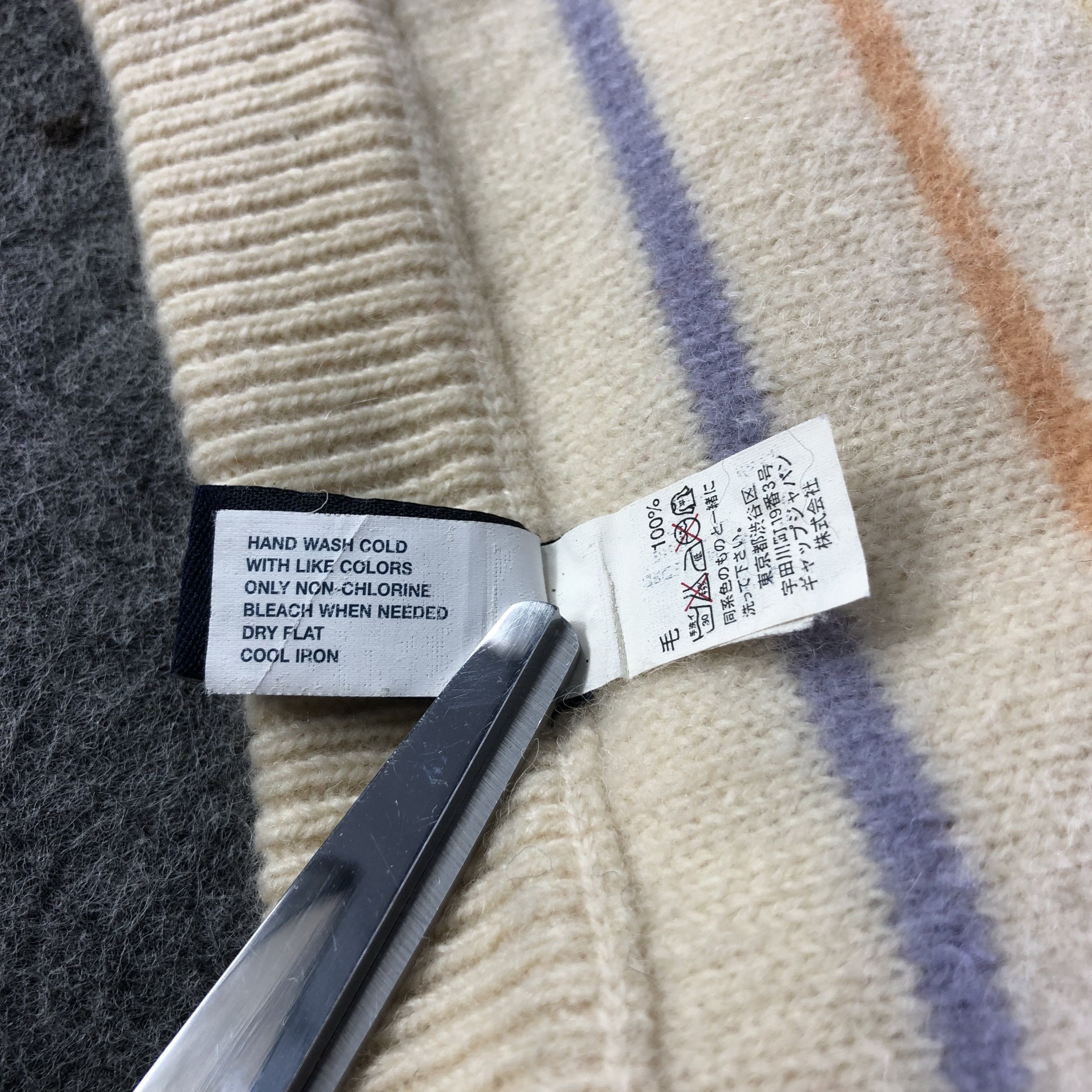 Gap GAP Multicolor Wool Scarf Muffler V1470 Size ONE SIZE - 8 Thumbnail