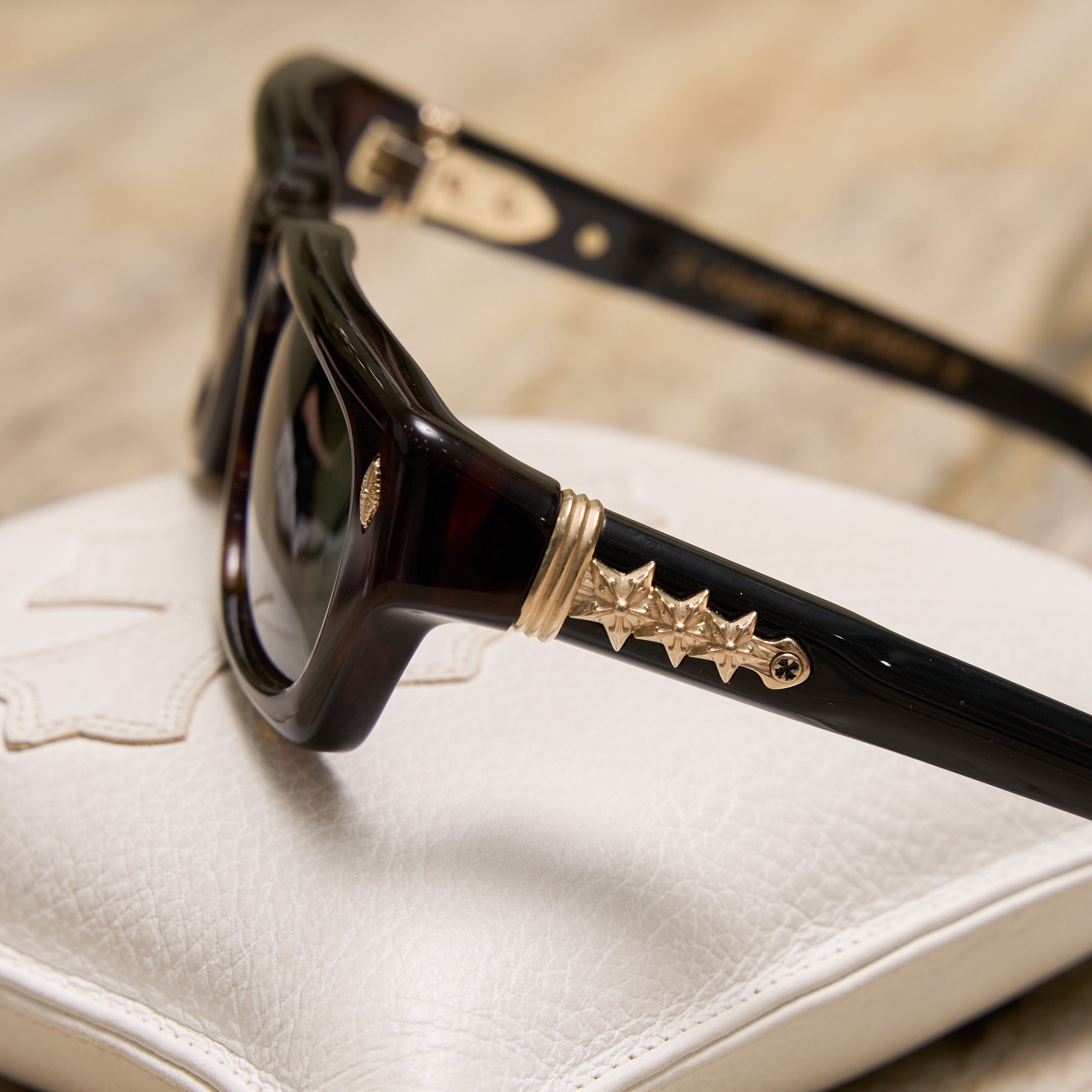 Chrome Hearts CHROME HEARTS IDAWANNA DARK TORTOISE BLACK Size ONE SIZE - 3 Thumbnail
