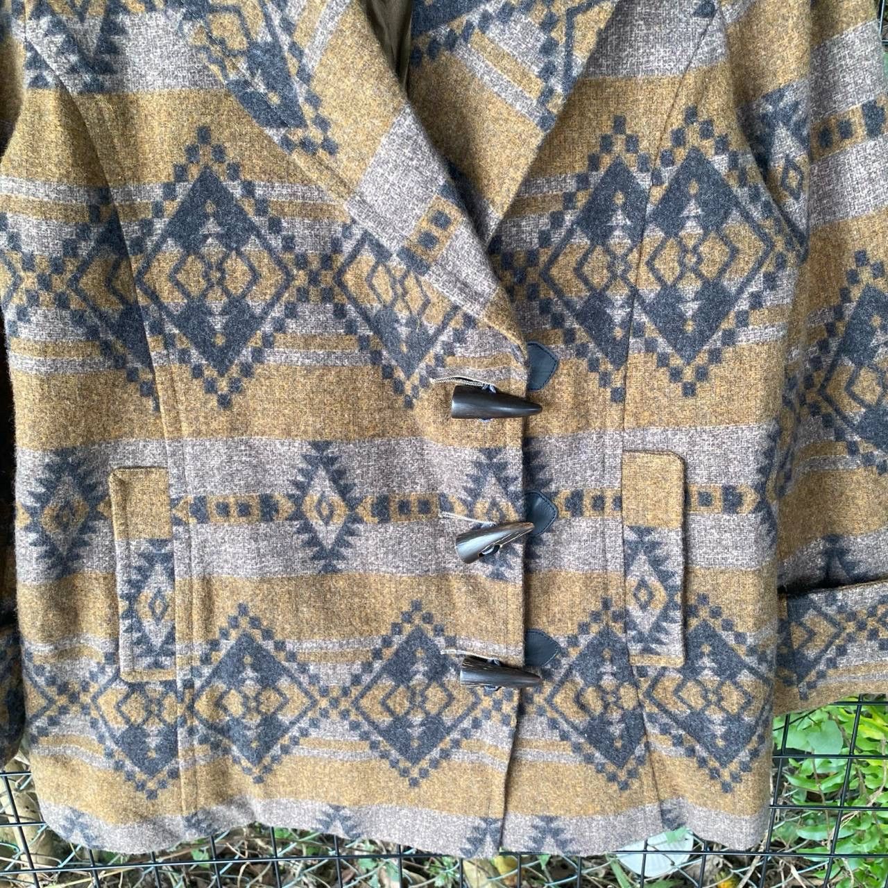 Aztech Mountain Vintage Cara Wool Duffel Coat Jacket Size L / US 10 / IT 46 - 3 Thumbnail
