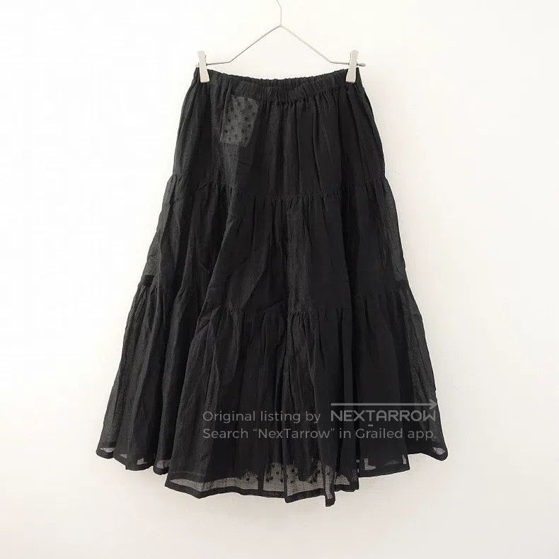 Comme des Garcons Comme Des Garcons size S Black polka dot tulle skirt, loos Size 24" / US 00 / IT 34 - 2 Thumbnail