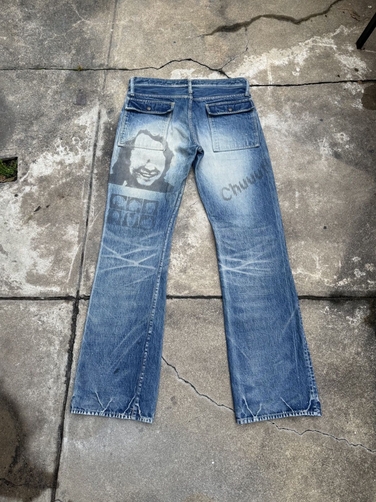 Undercover SS06 "T" Flared Chuuut! Denim Size US 32 / EU 48 - 3 Thumbnail