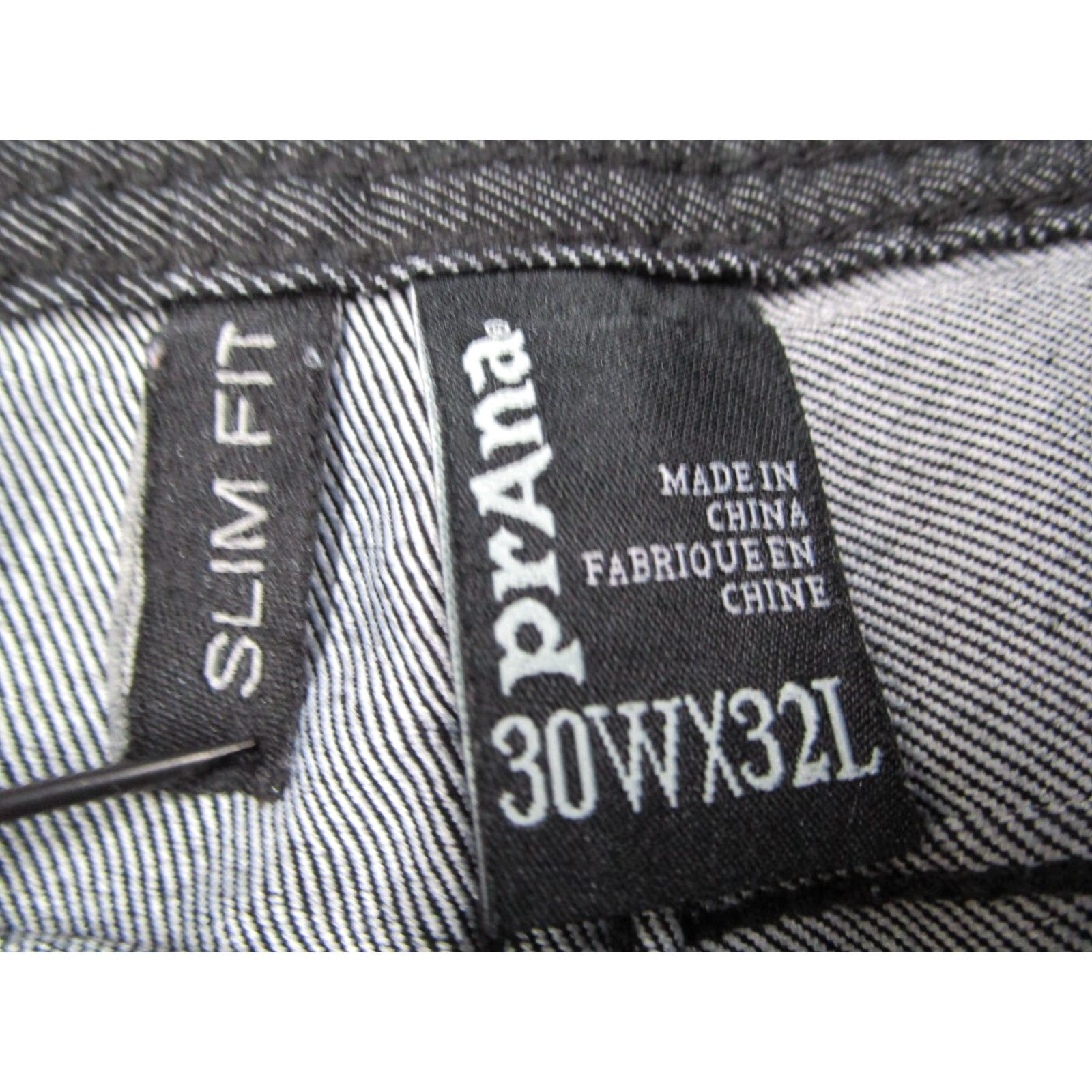 Prana PrAna Jeans Mens Slim Fit Bridger Black 5 Pocket 30x32 utility workwear pants Size US 30 / EU 46 - 3 Thumbnail